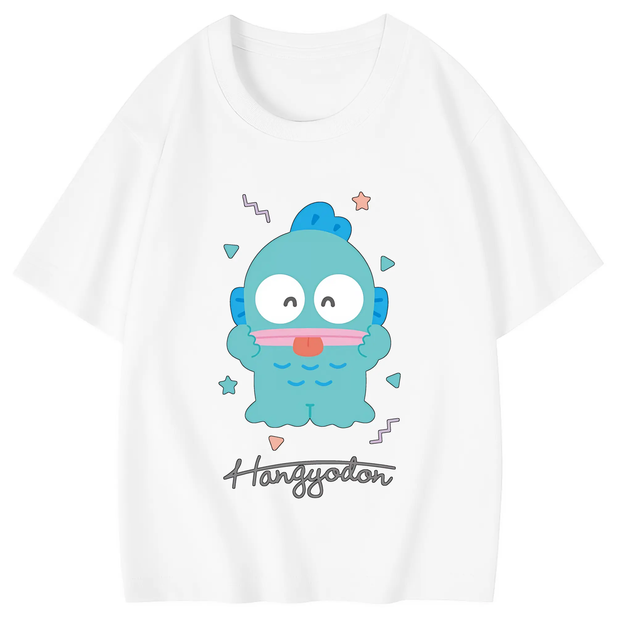 サンリオ グッズ,ハンギョドン - 綿100％ キッズTシャツ ・ フロントプリント ・ 快適 通気性 ・ スポーツ カジュアル 散歩用