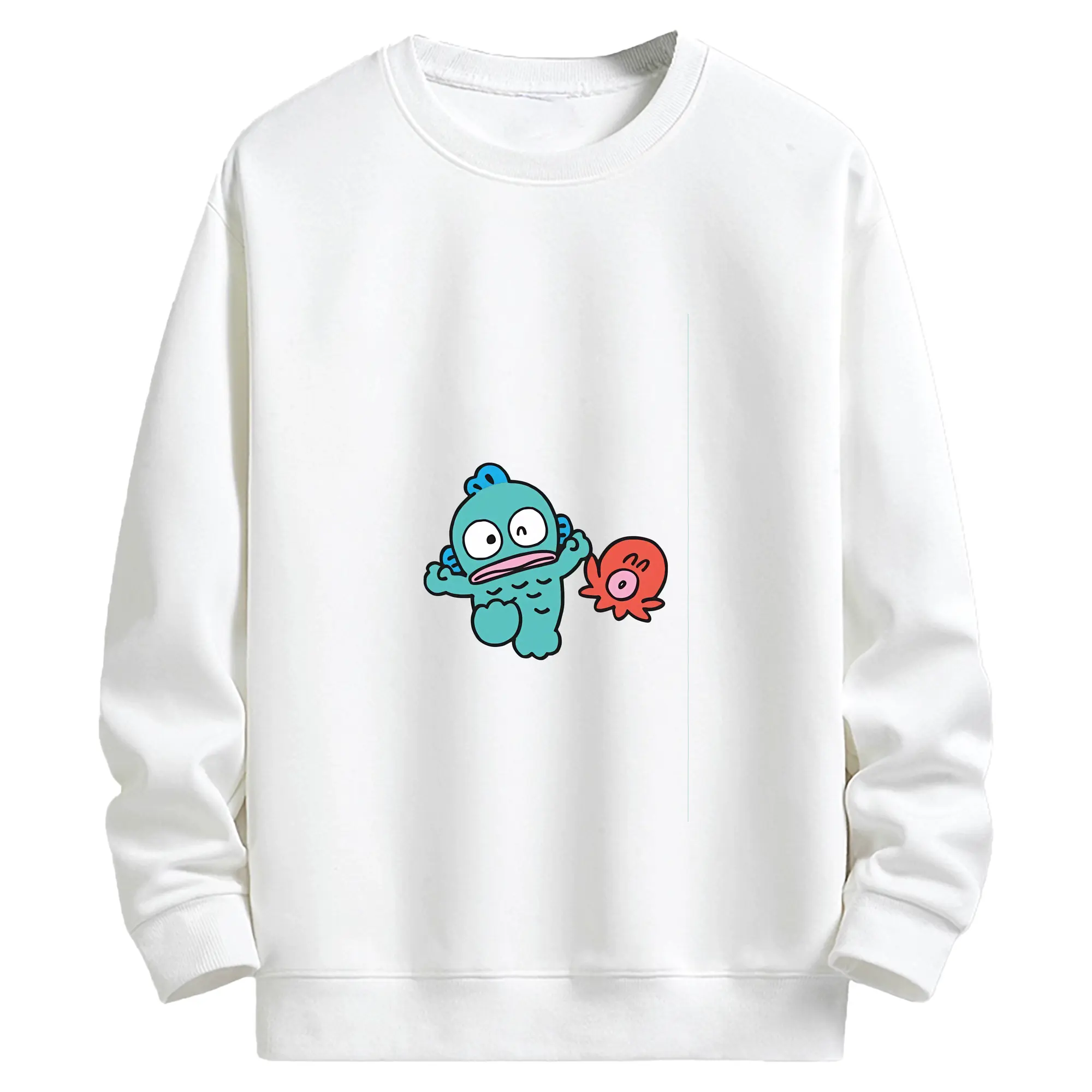 サンリオ グッズ,ハンギョドン - キッズ クルーネックスウェットシャツ ・ フロントプリント ・ 綿80％ ポリエステル20％ ・ 快適 通学 スポーツ 日常使い お散歩用