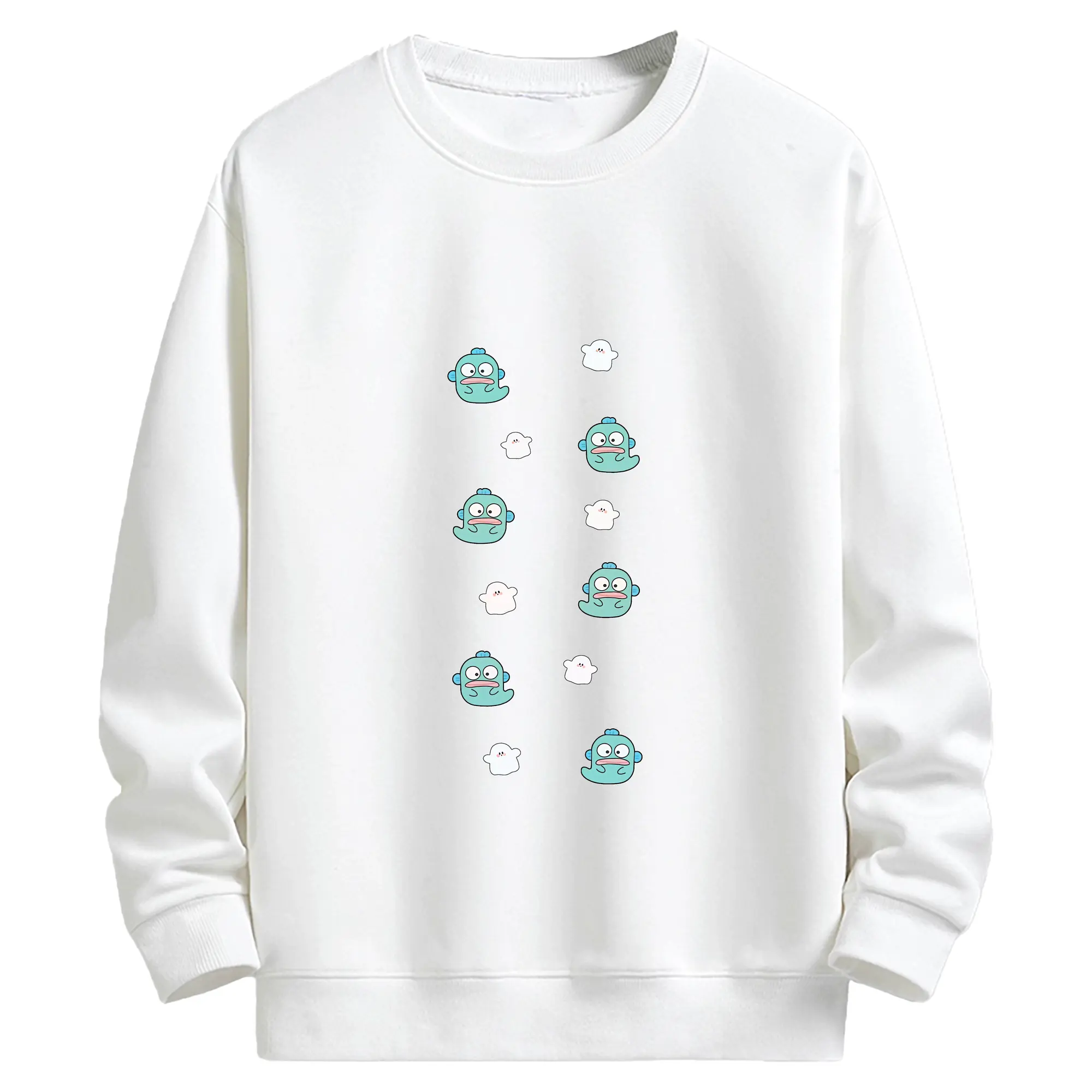 サンリオ グッズ,ハンギョドン - キッズ クルーネックスウェットシャツ ・ フロントプリント ・ 綿80％ ポリエステル20％ ・ 快適 通学 スポーツ 日常使い お散歩用