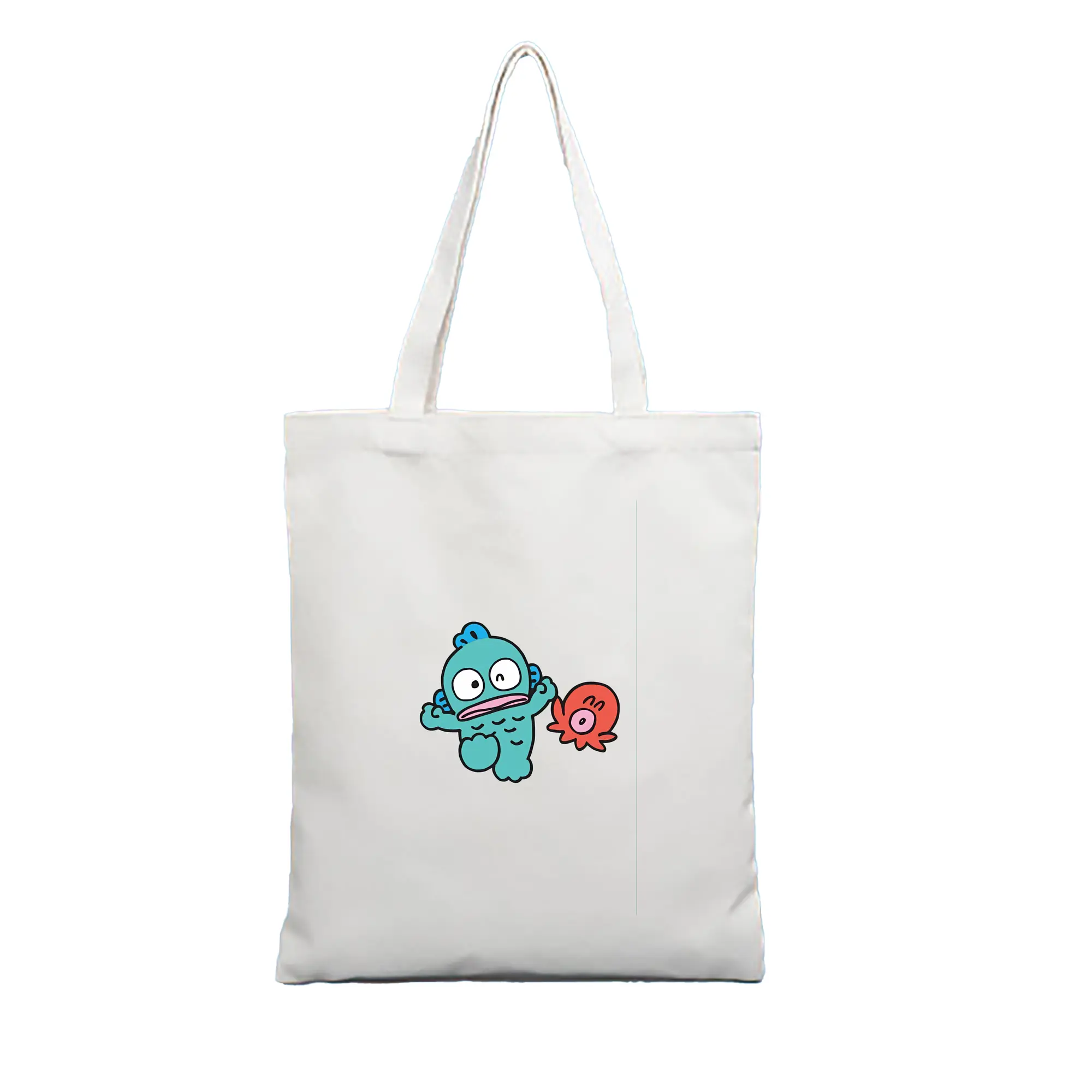 サンリオ グッズ,ハンギョドン - 縦型キャンバス手提げバッグ（トートバッグ） ・ キャンバス素材 ・ ショッピング用 ・ 軽量 丈夫 お手入れ簡単