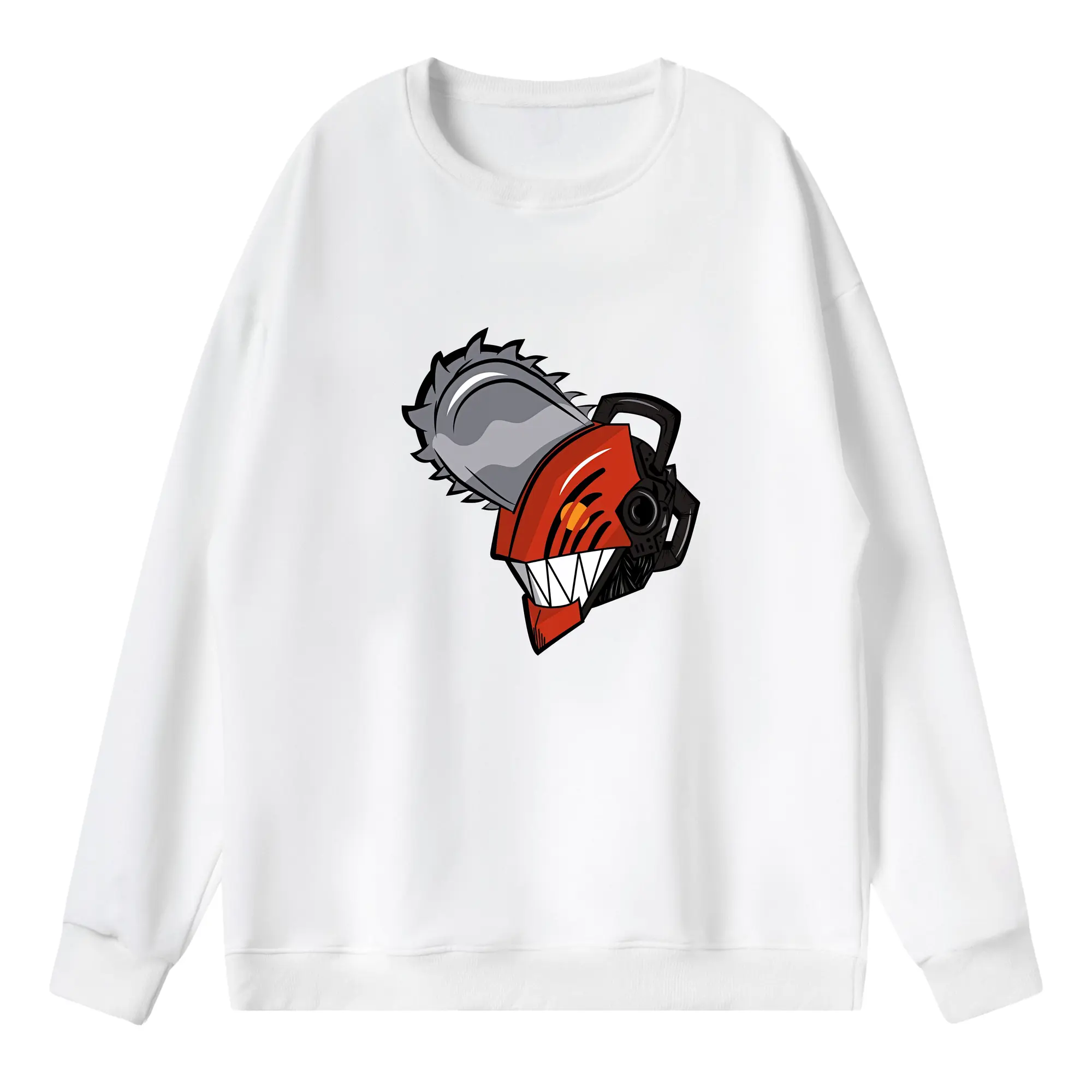 チェンソーマン グッズ,デンジ - 薄手 クルーネック スウェット 裏毛260g · ポリエステル 春秋向け カジュアル 男女兼用 · トレーナー デイリー スポーツ 散歩に最適