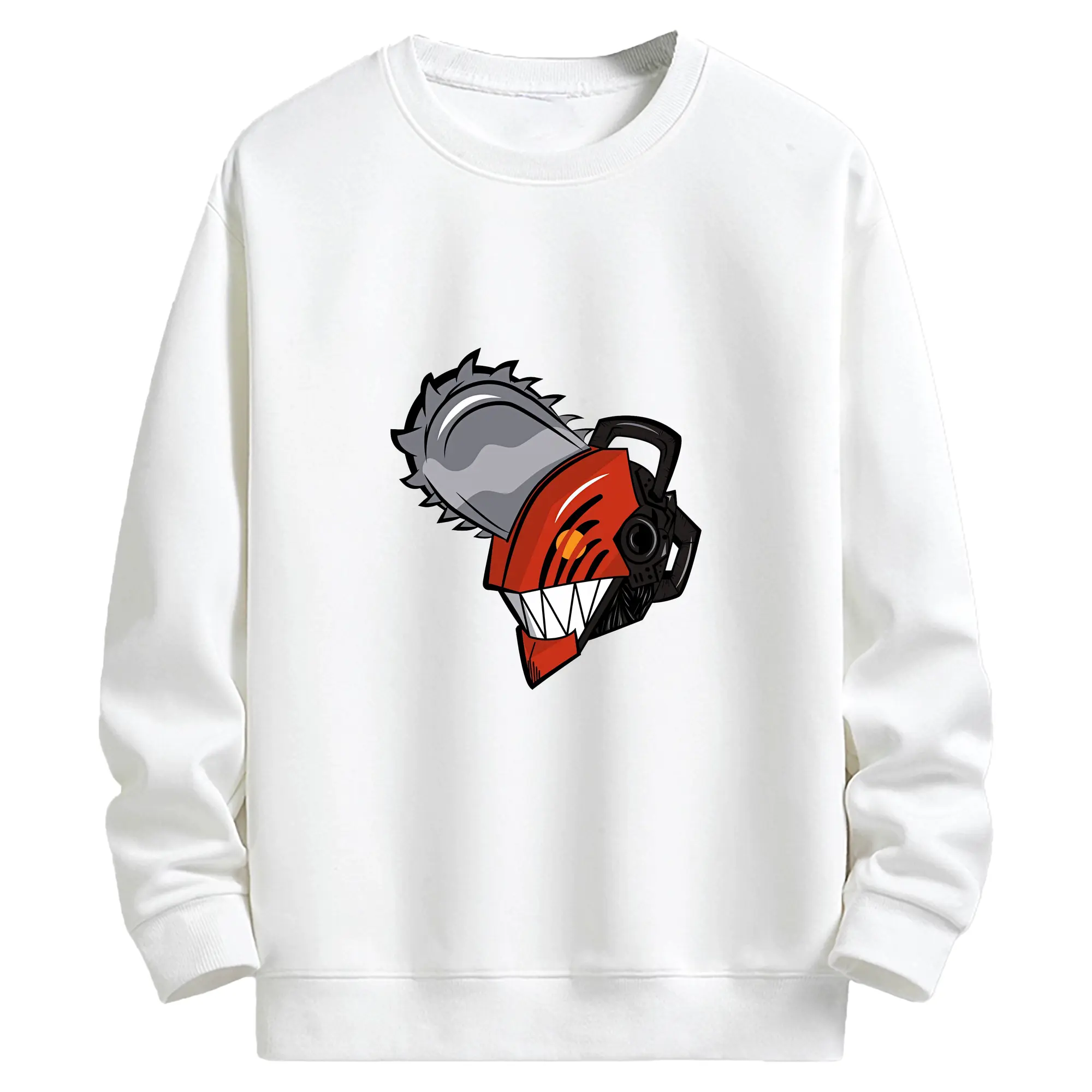 チェンソーマン グッズ,デンジ - キッズ クルーネックスウェットシャツ ・ フロントプリント ・ 綿80％ ポリエステル20％ ・ 快適 通学 スポーツ 日常使い お散歩用