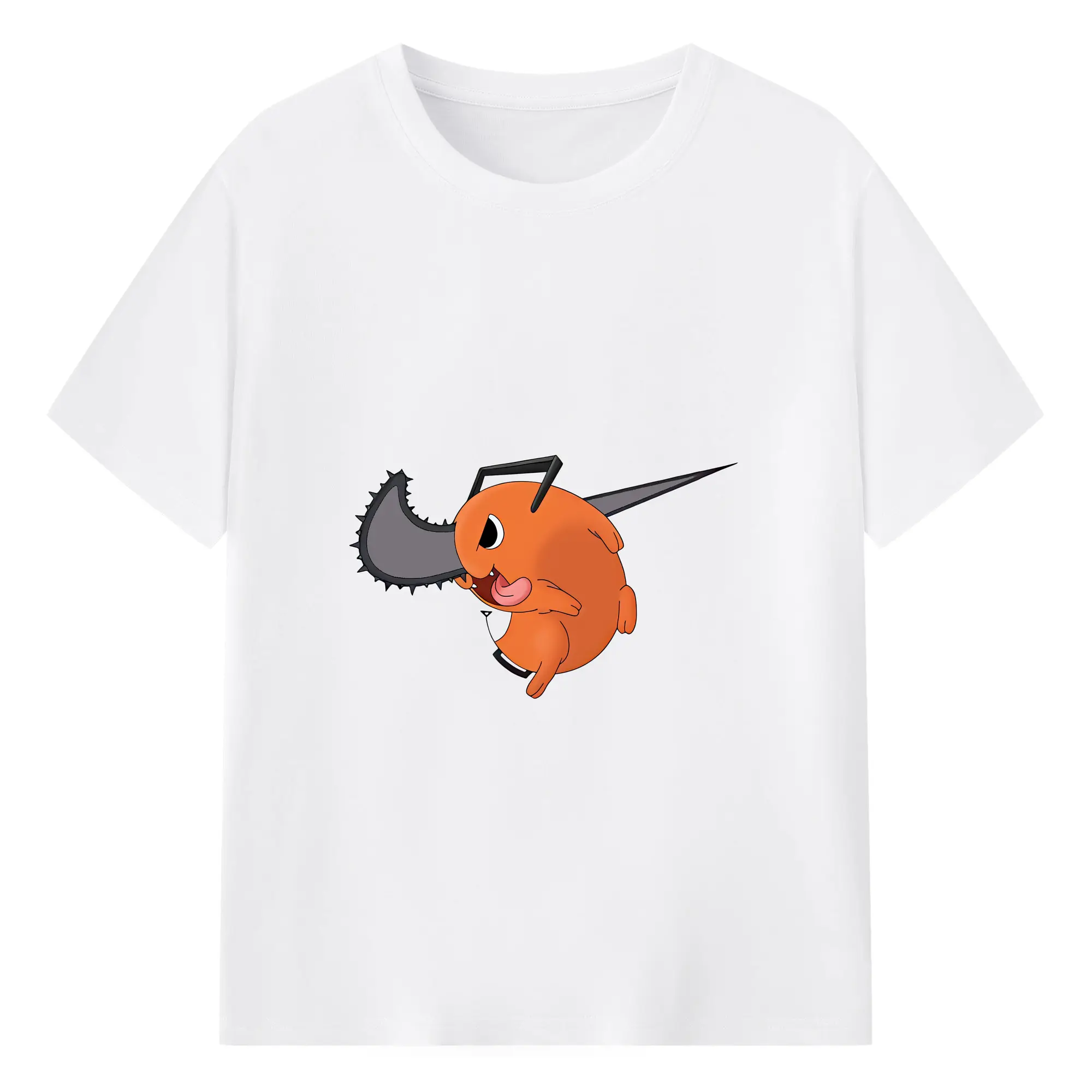 チェンソーマン グッズ,ポチタ - 綿100％ 半袖Tシャツ ・ フロントプリント ・ 快適 通気性 ・ 日常使い 散歩 スポーツ用