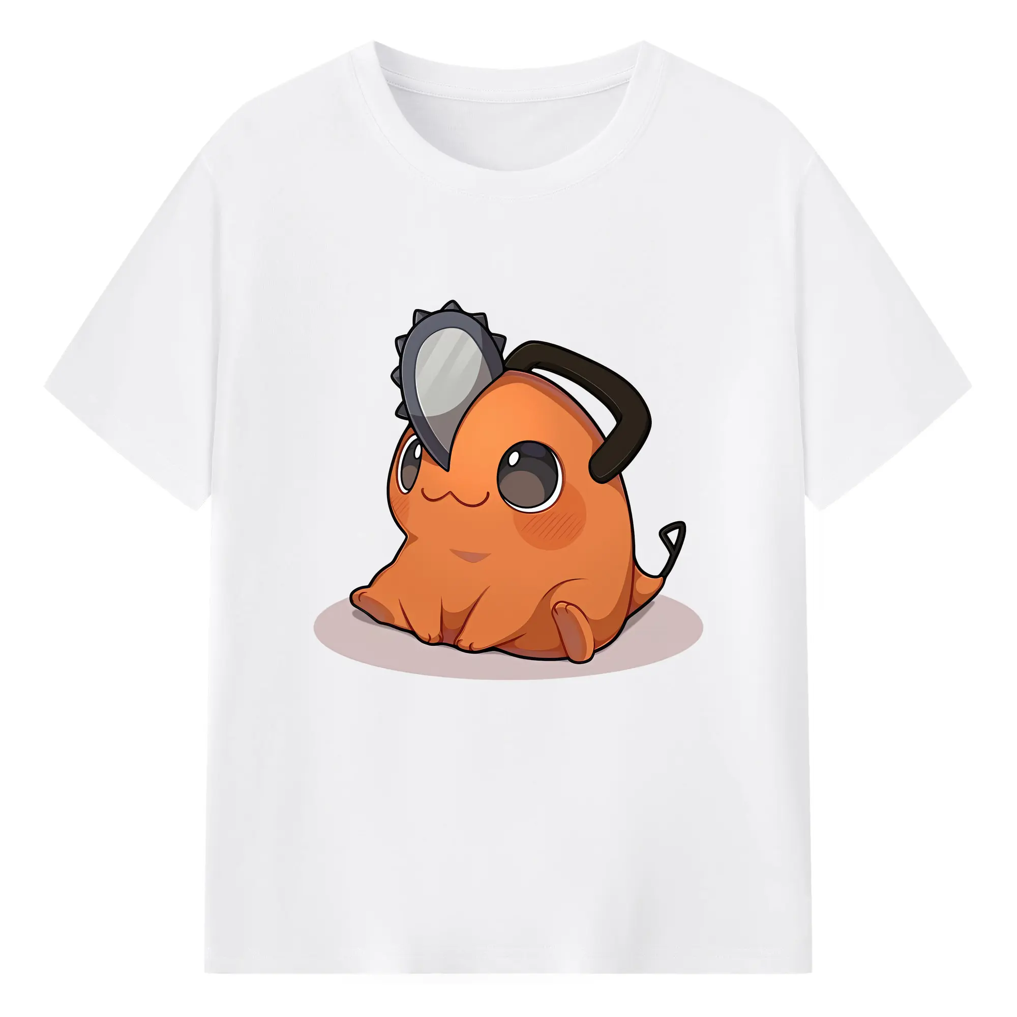 チェンソーマン グッズ,ポチタ - 綿100％ 半袖Tシャツ ・ フロントプリント ・ 快適 通気性 ・ 日常使い 散歩 スポーツ用