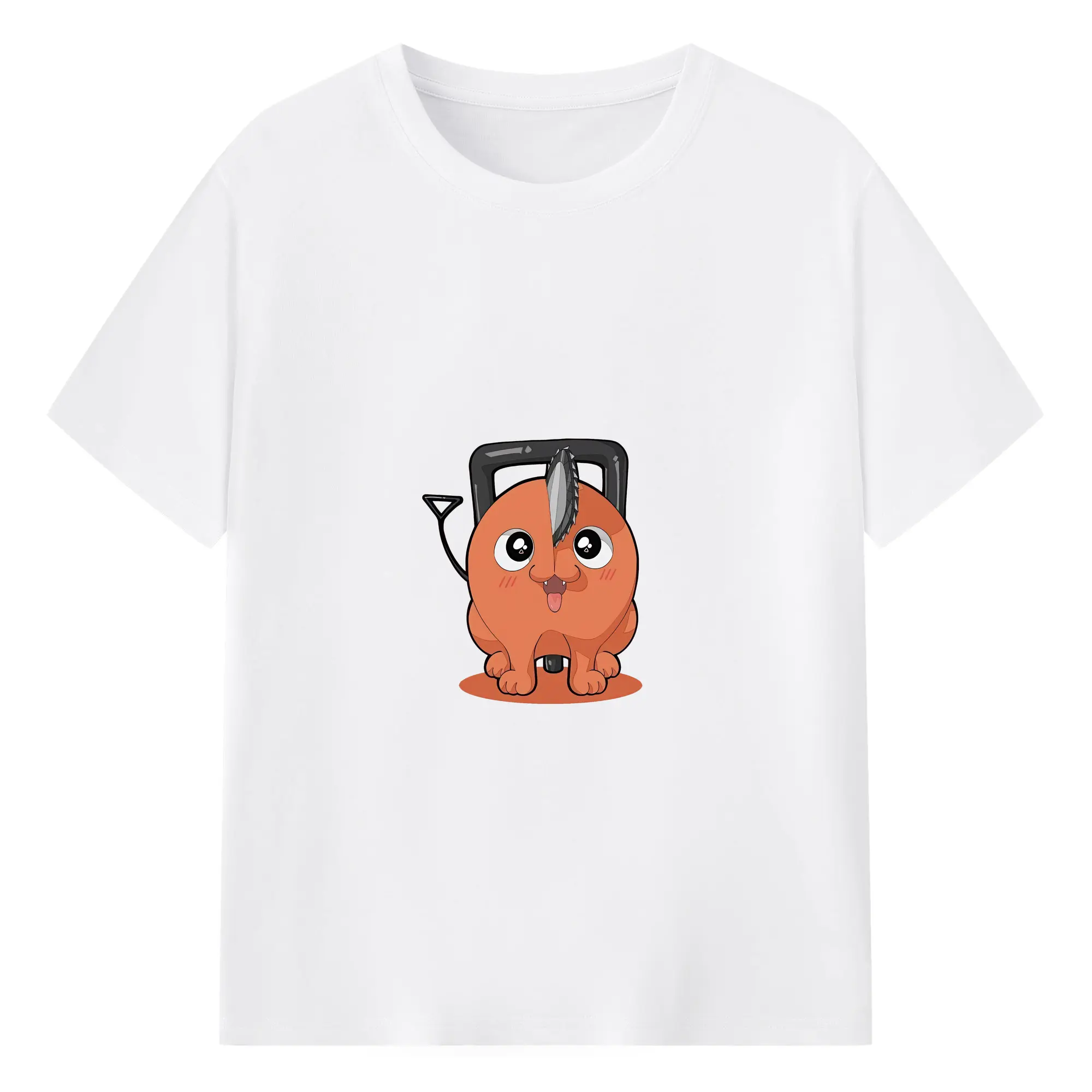 チェンソーマン グッズ,ポチタ - 綿100％ 半袖Tシャツ ・ フロントプリント ・ 快適 通気性 ・ 日常使い 散歩 スポーツ用