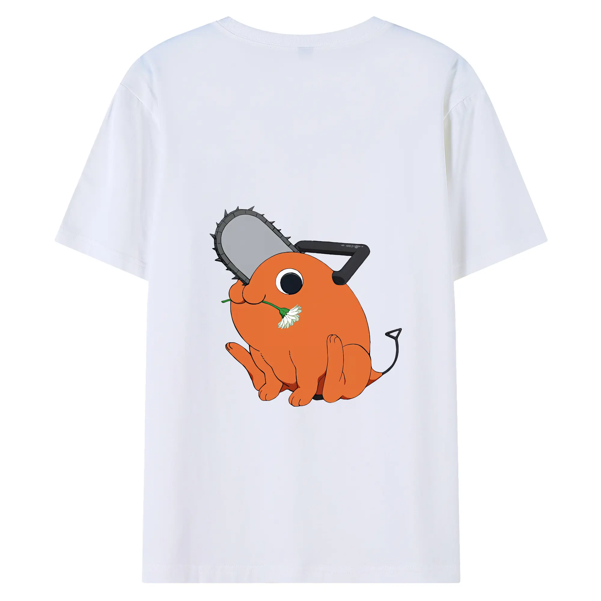 チェンソーマン グッズ,ポチタ - 綿100％ 半袖Tシャツ ・ バックプリント ・ 快適 通気性 ・ 日常使い 散歩 スポーツ用
