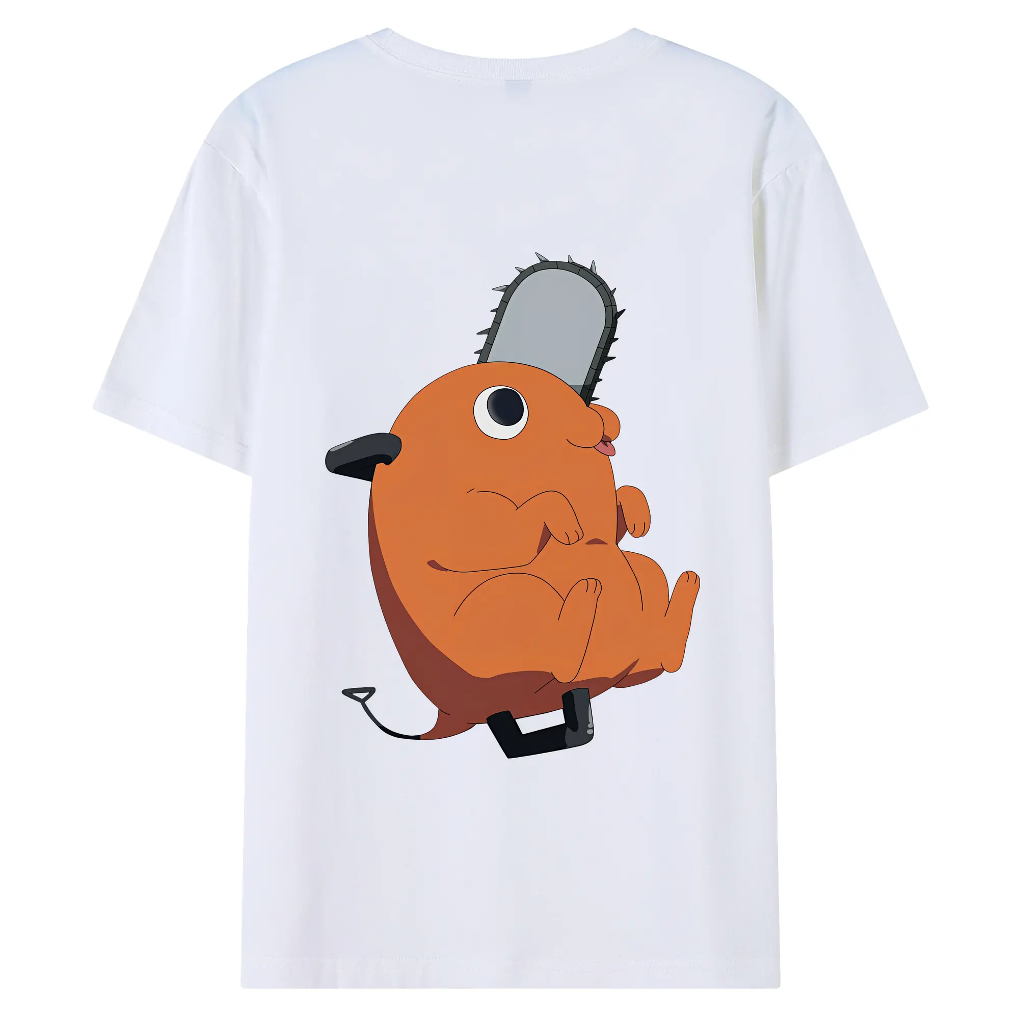 チェンソーマン グッズ,ポチタ - 綿100％ 半袖Tシャツ ・ バックプリント ・ 快適 通気性 ・ 日常使い 散歩 スポーツ用