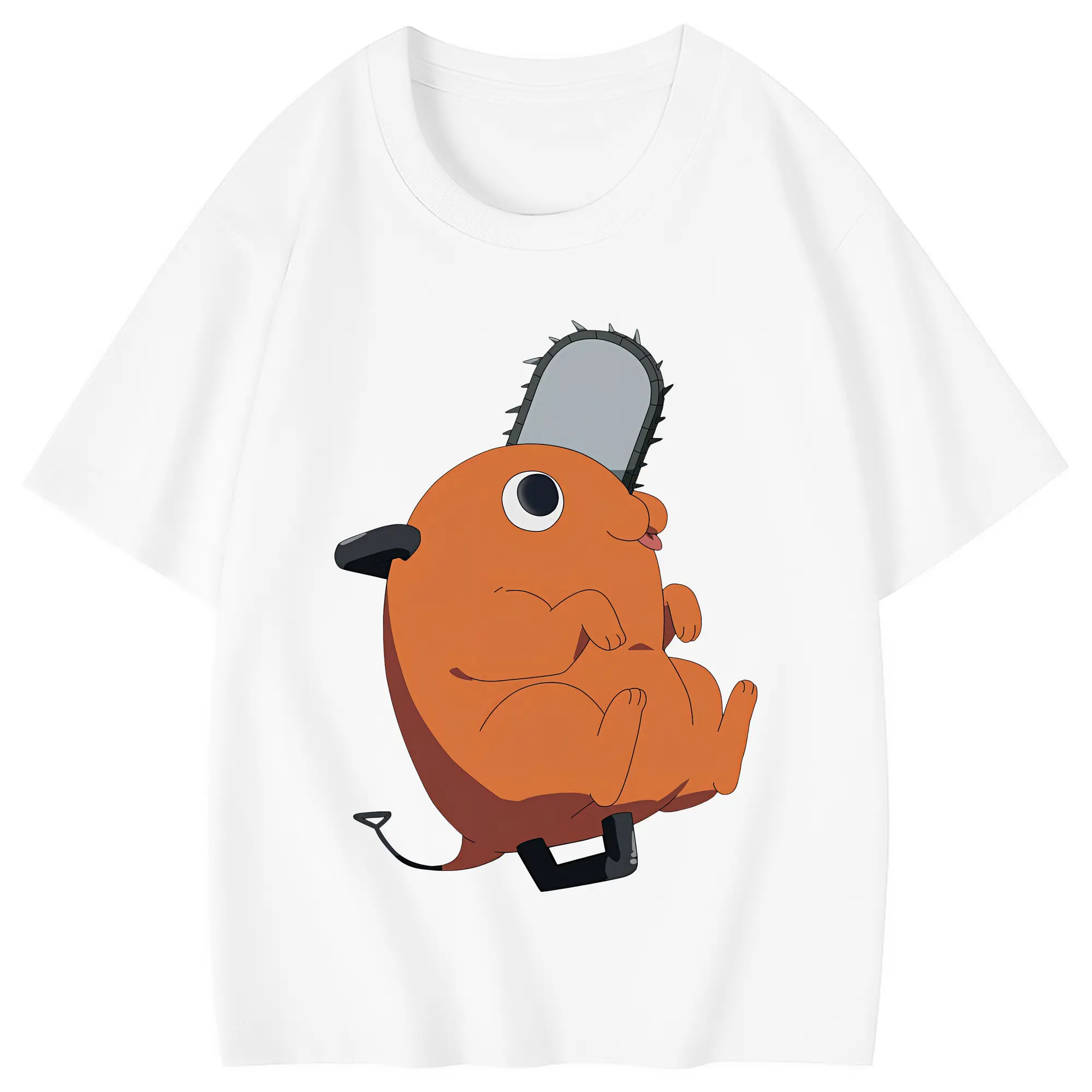 チェンソーマン グッズ,ポチタ - 綿100％ キッズTシャツ ・ フロントプリント ・ 快適 通気性 ・ スポーツ カジュアル 散歩用