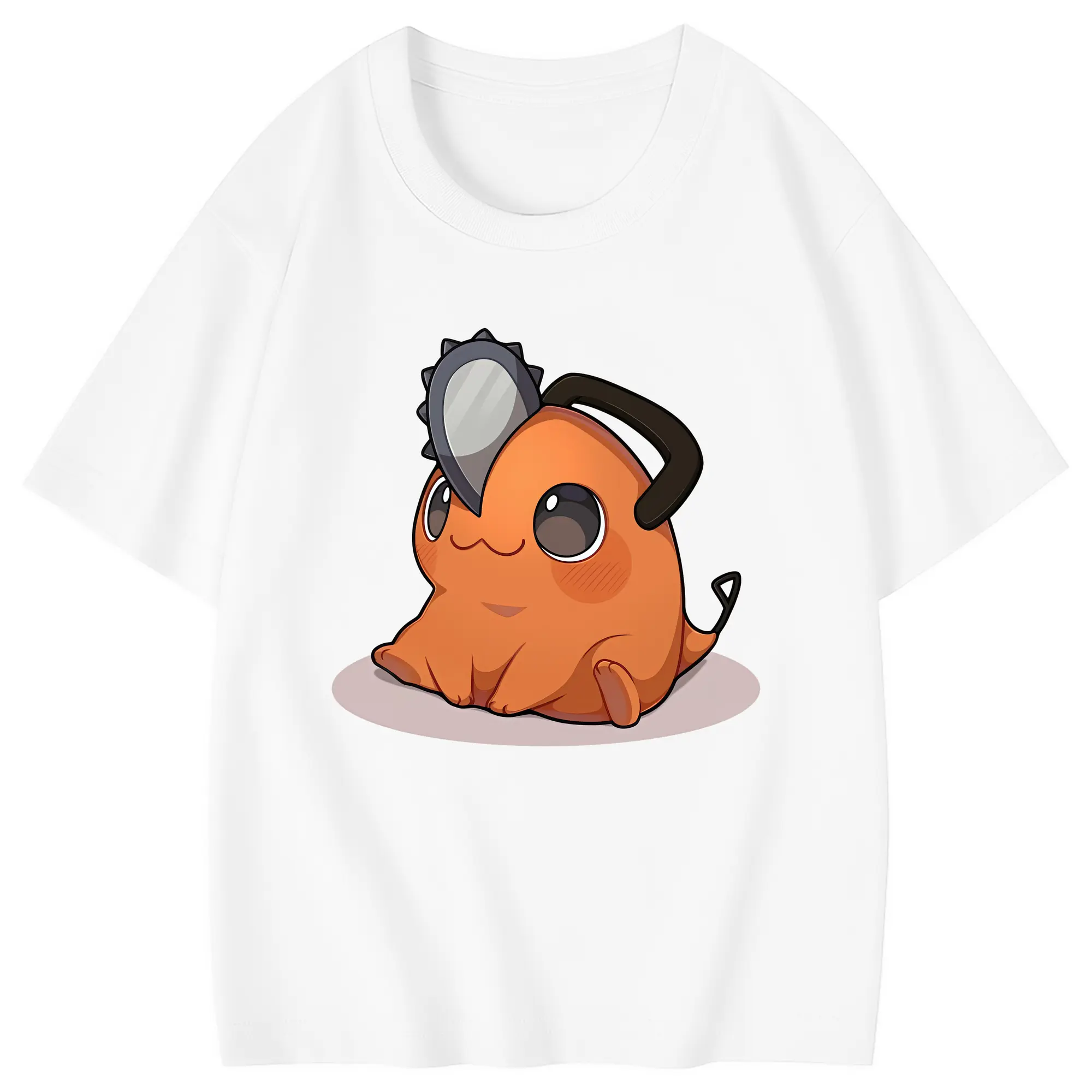 チェンソーマン グッズ,ポチタ - 綿100％ キッズTシャツ ・ フロントプリント ・ 快適 通気性 ・ スポーツ カジュアル 散歩用