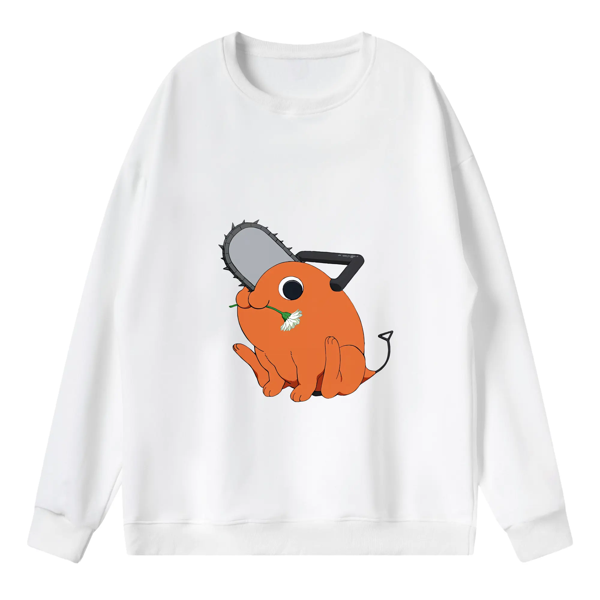 チェンソーマン グッズ,ポチタ - 薄手 クルーネック スウェット 裏毛260g · ポリエステル 春秋向け カジュアル 男女兼用 · トレーナー デイリー スポーツ 散歩に最適