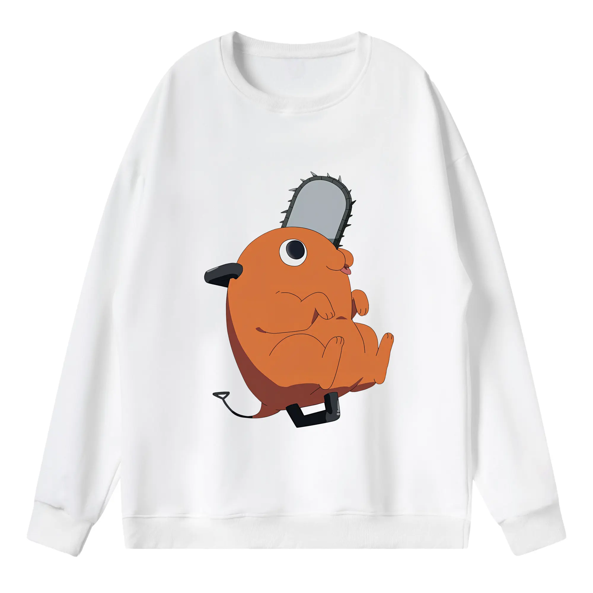 チェンソーマン グッズ,ポチタ - 薄手 クルーネック スウェット 裏毛260g · ポリエステル 春秋向け カジュアル 男女兼用 · トレーナー デイリー スポーツ 散歩に最適