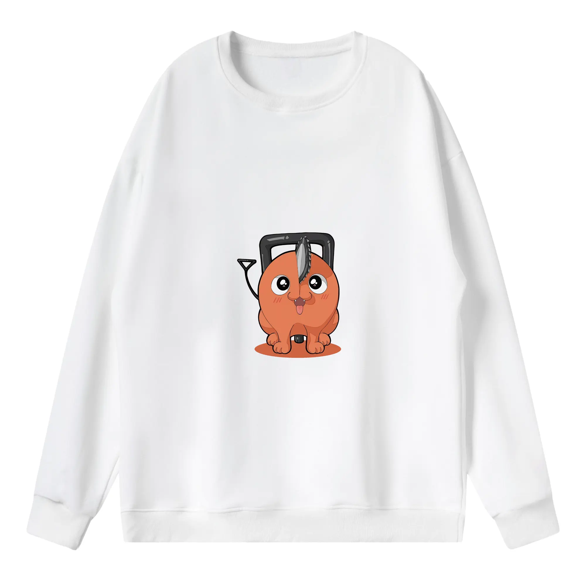 チェンソーマン グッズ,ポチタ - 薄手 クルーネック スウェット 裏毛260g · ポリエステル 春秋向け カジュアル 男女兼用 · トレーナー デイリー スポーツ 散歩に最適