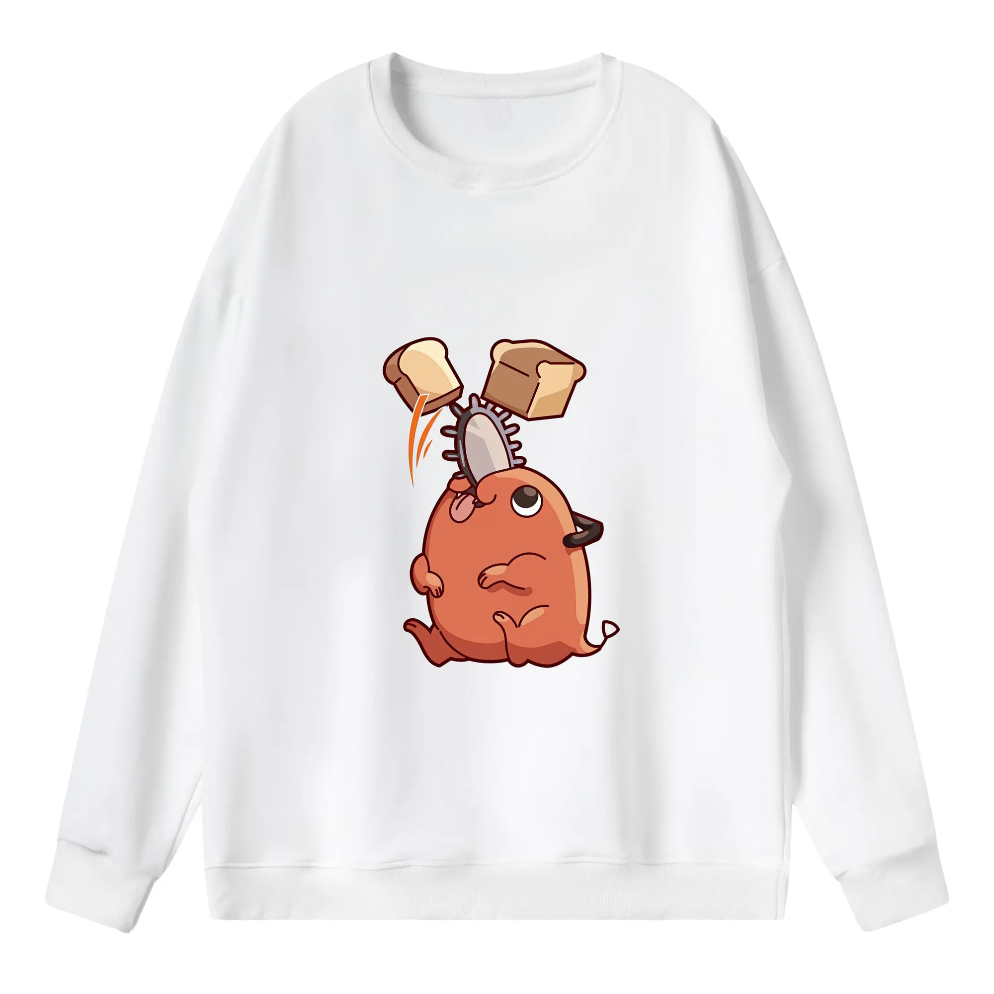 チェンソーマン グッズ,ポチタ - 薄手 クルーネック スウェット 裏毛260g · ポリエステル 春秋向け カジュアル 男女兼用 · トレーナー デイリー スポーツ 散歩に最適