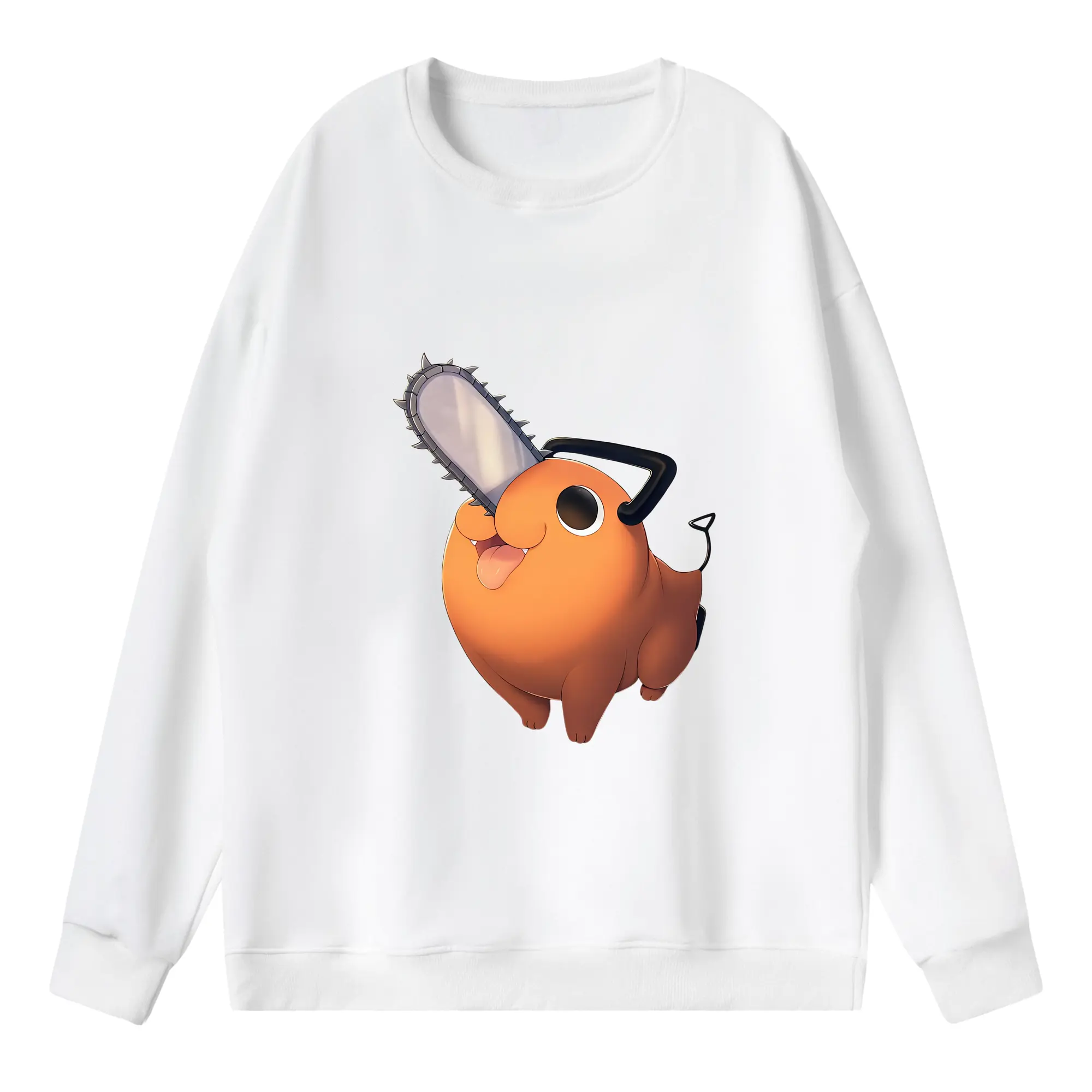 チェンソーマン グッズ,ポチタ - 薄手 クルーネック スウェット 裏毛260g · ポリエステル 春秋向け カジュアル 男女兼用 · トレーナー デイリー スポーツ 散歩に最適