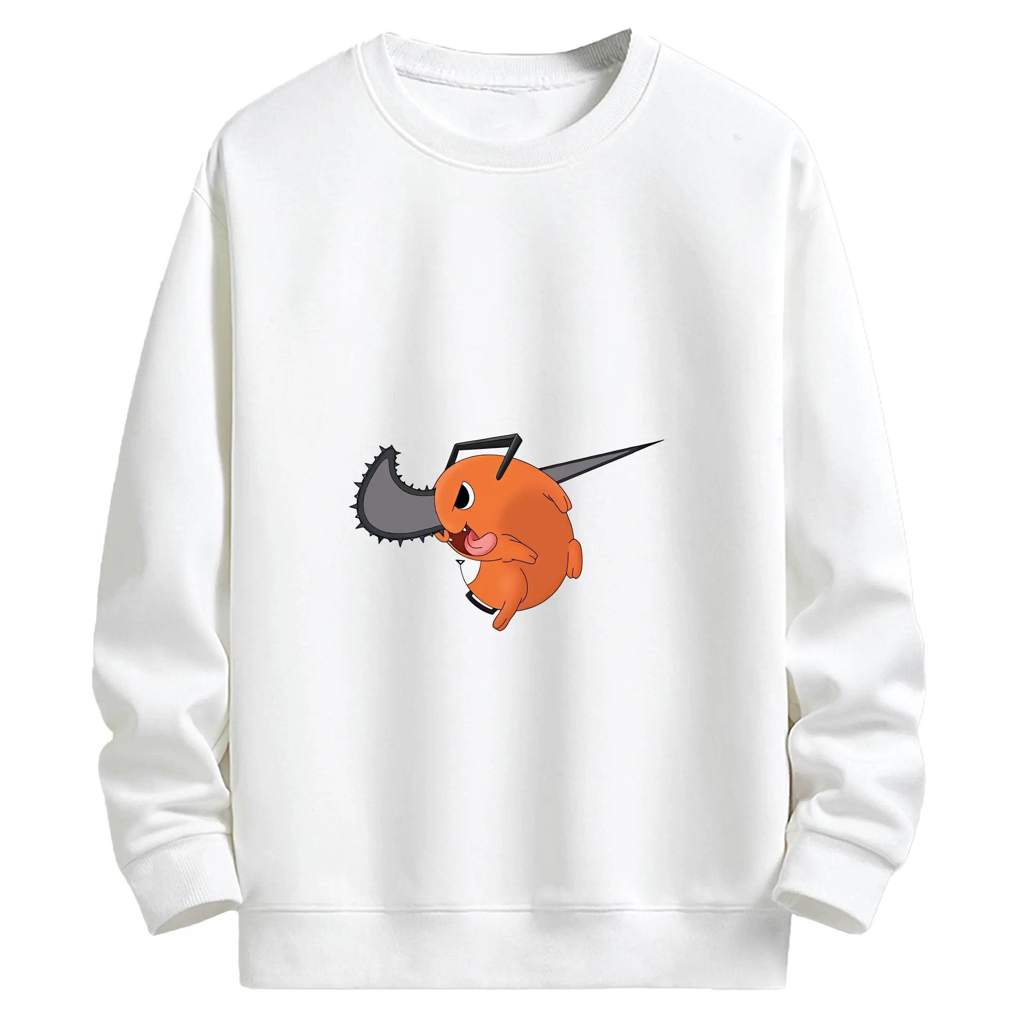 チェンソーマン グッズ,ポチタ - キッズ クルーネックスウェットシャツ ・ フロントプリント ・ 綿80％ ポリエステル20％ ・ 快適 通学 スポーツ 日常使い お散歩用