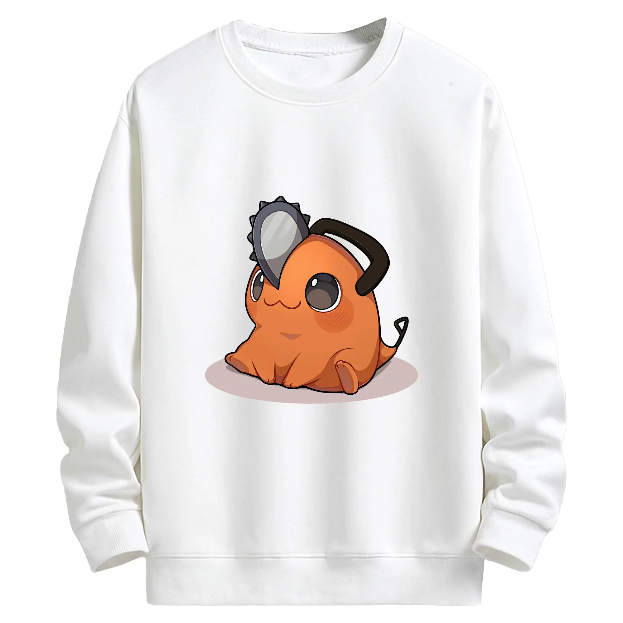 チェンソーマン グッズ,ポチタ - キッズ クルーネックスウェットシャツ ・ フロントプリント ・ 綿80％ ポリエステル20％ ・ 快適 通学 スポーツ 日常使い お散歩用