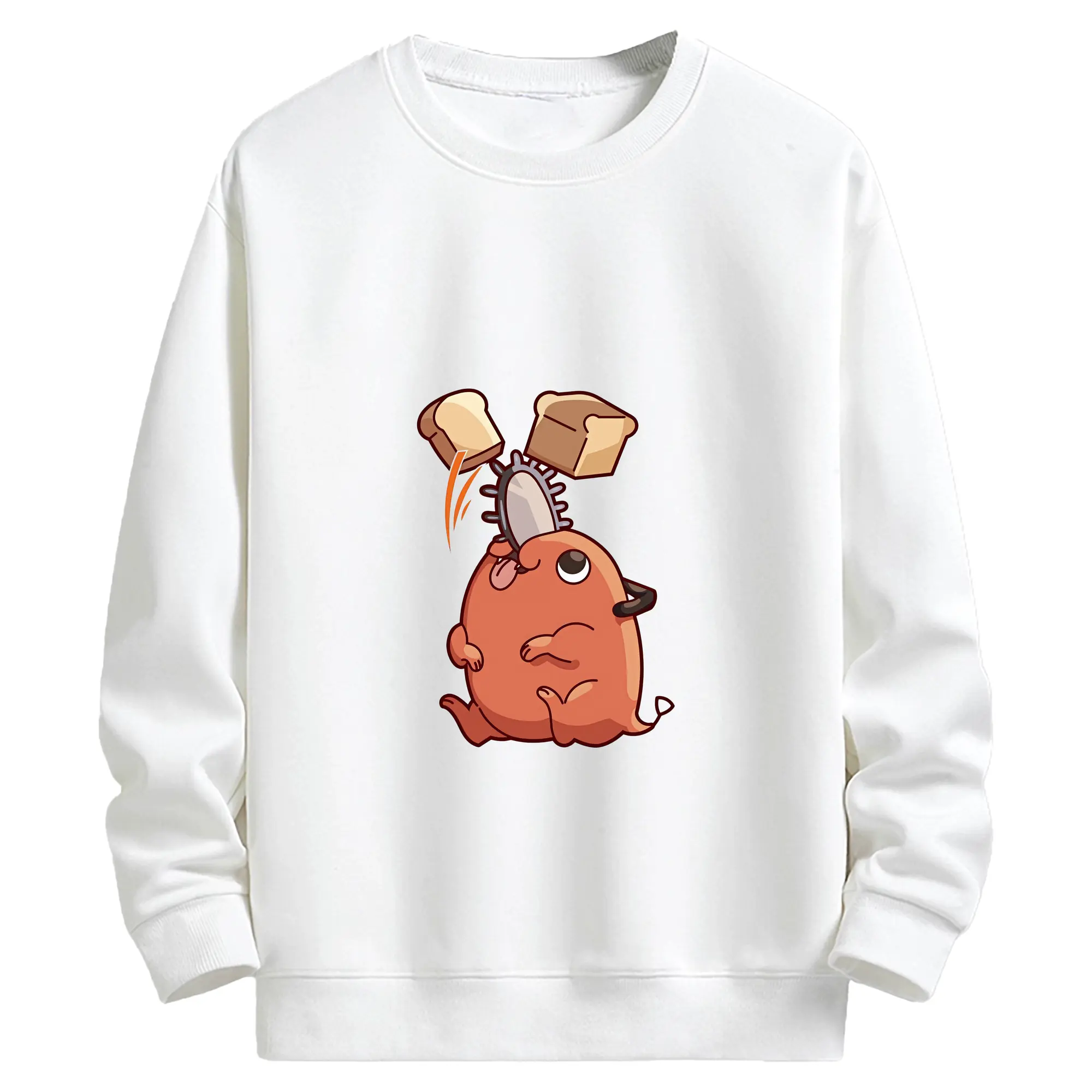 チェンソーマン グッズ,ポチタ - キッズ クルーネックスウェットシャツ ・ フロントプリント ・ 綿80％ ポリエステル20％ ・ 快適 通学 スポーツ 日常使い お散歩用