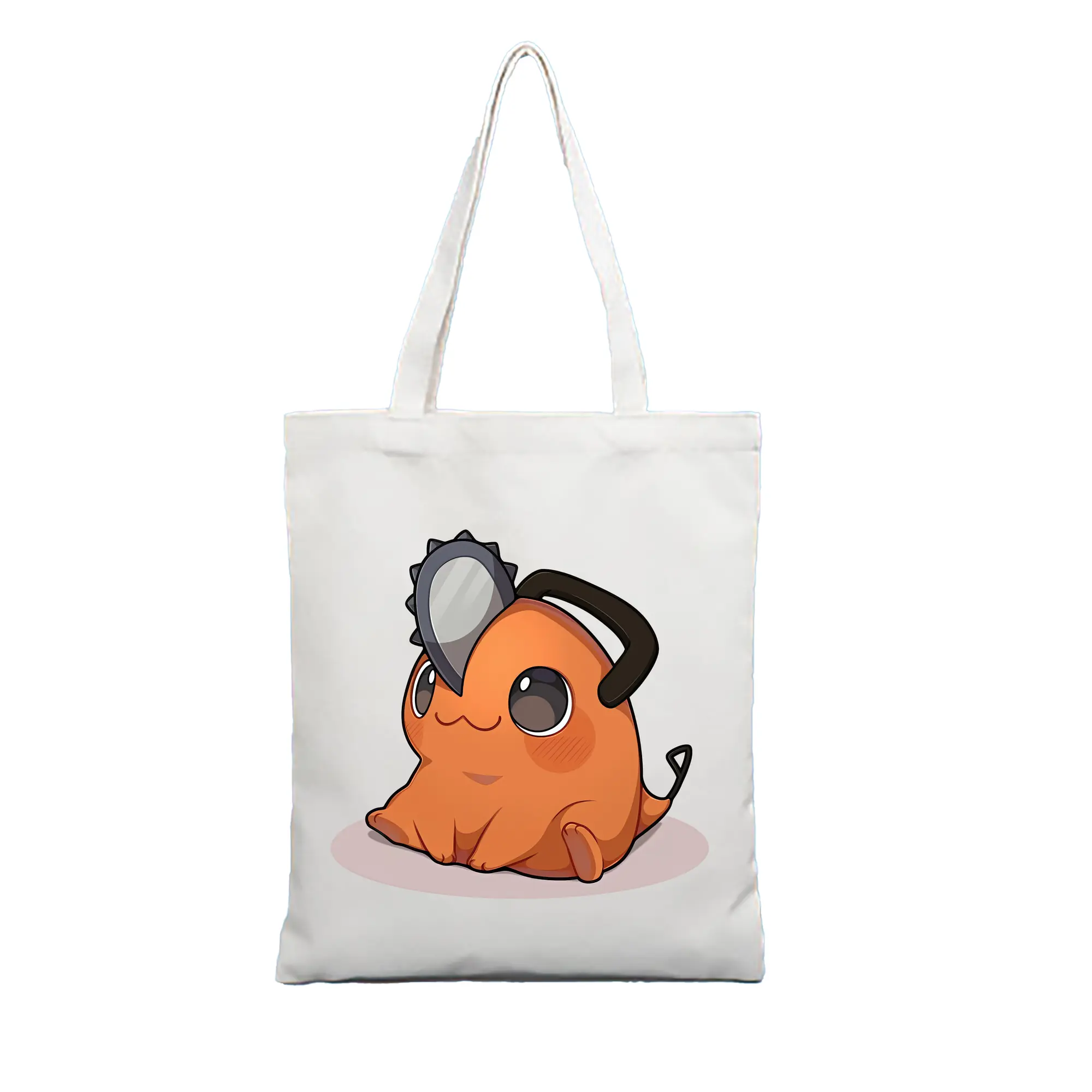 チェンソーマン グッズ,ポチタ - 縦型キャンバス手提げバッグ（トートバッグ） ・ キャンバス素材 ・ ショッピング用 ・ 軽量 丈夫 お手入れ簡単