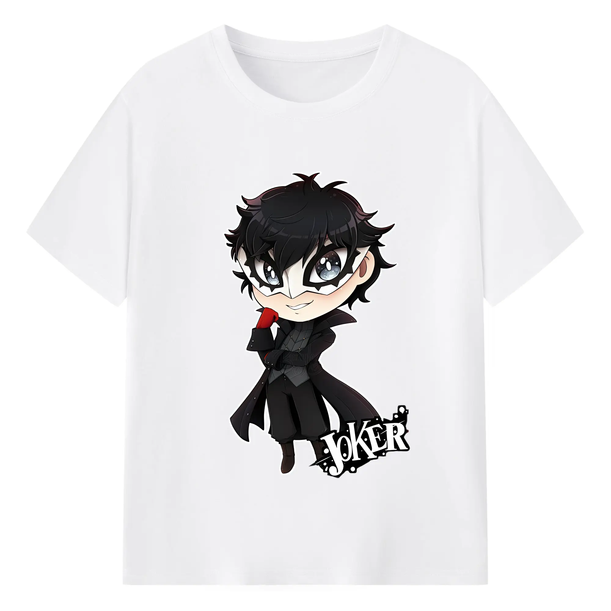 ペルソナ グッズ,主人公 - 綿100％ 半袖Tシャツ ・ フロントプリント ・ 快適 通気性 ・ 日常使い 散歩 スポーツ用