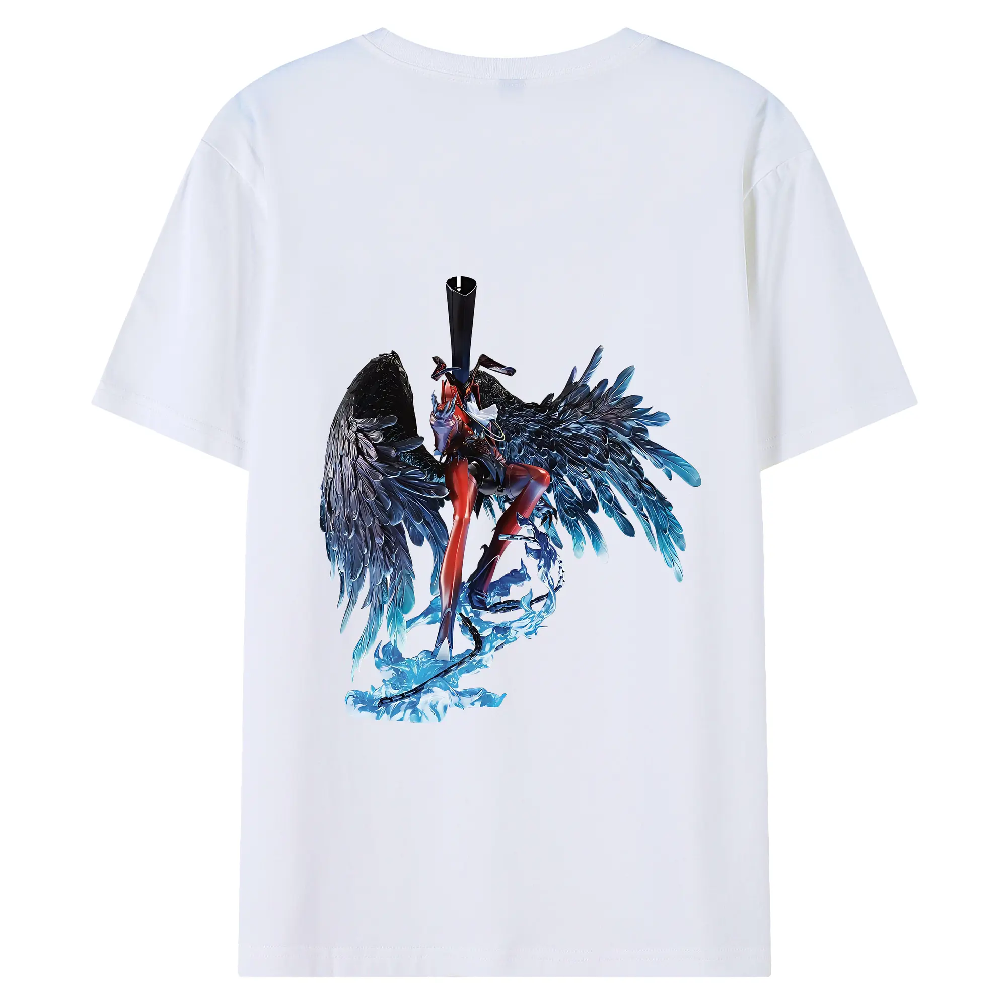 ペルソナ グッズ,主人公 - 綿100％ 半袖Tシャツ ・ バックプリント ・ 快適 通気性 ・ 日常使い 散歩 スポーツ用