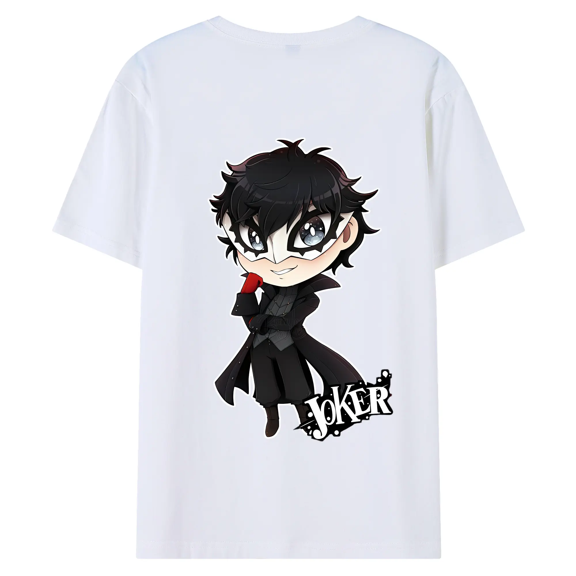 ペルソナ グッズ,主人公 - 綿100％ 半袖Tシャツ ・ バックプリント ・ 快適 通気性 ・ 日常使い 散歩 スポーツ用