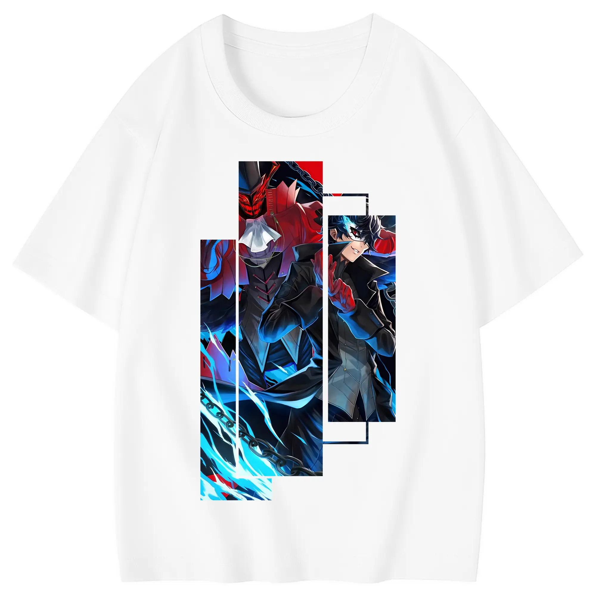 ペルソナ グッズ,主人公 - 綿100％ キッズTシャツ ・ フロントプリント ・ 快適 通気性 ・ スポーツ カジュアル 散歩用