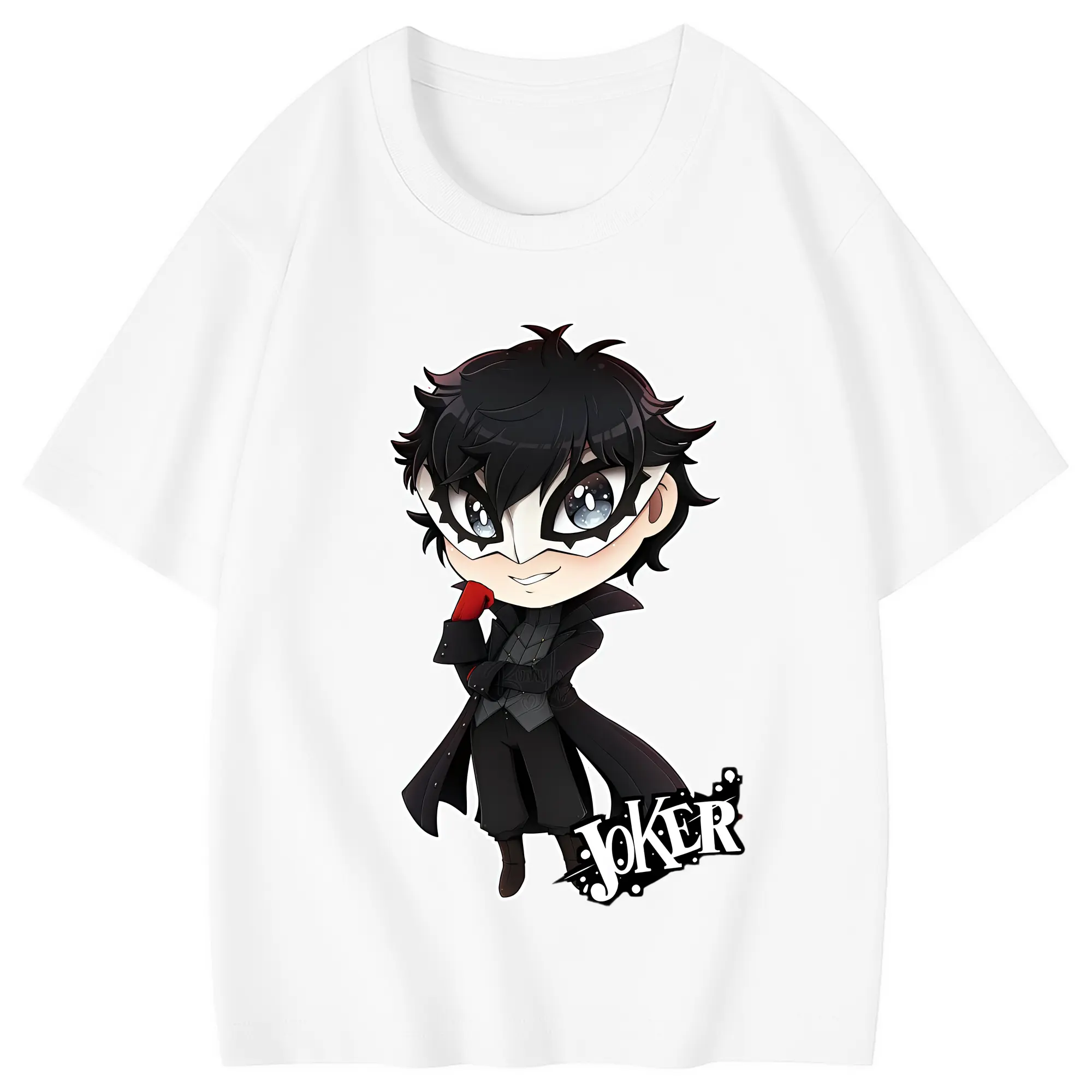 ペルソナ グッズ,主人公 - 綿100％ キッズTシャツ ・ フロントプリント ・ 快適 通気性 ・ スポーツ カジュアル 散歩用