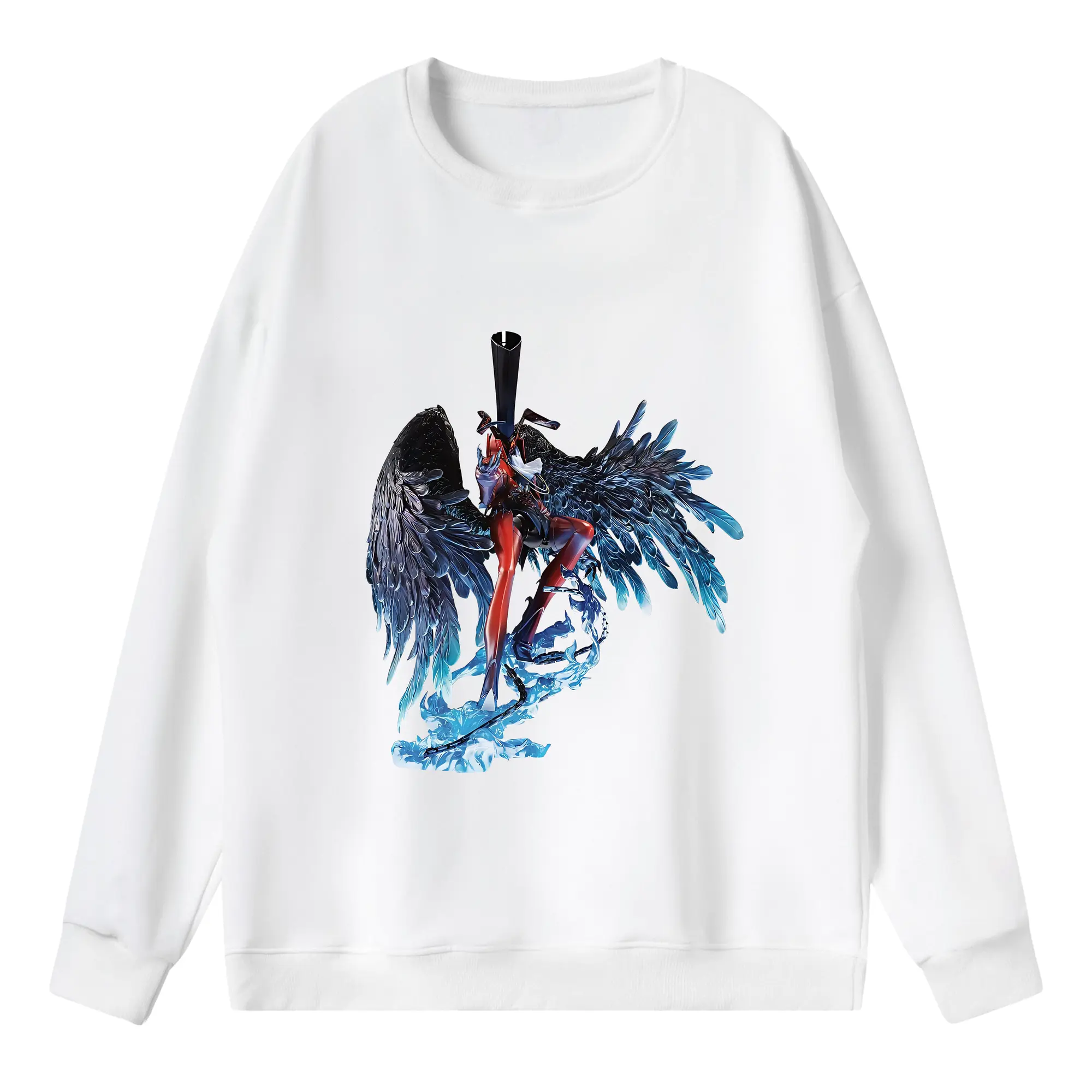 ペルソナ グッズ,主人公 - 薄手 クルーネック スウェット 裏毛260g · ポリエステル 春秋向け カジュアル 男女兼用 · トレーナー デイリー スポーツ 散歩に最適