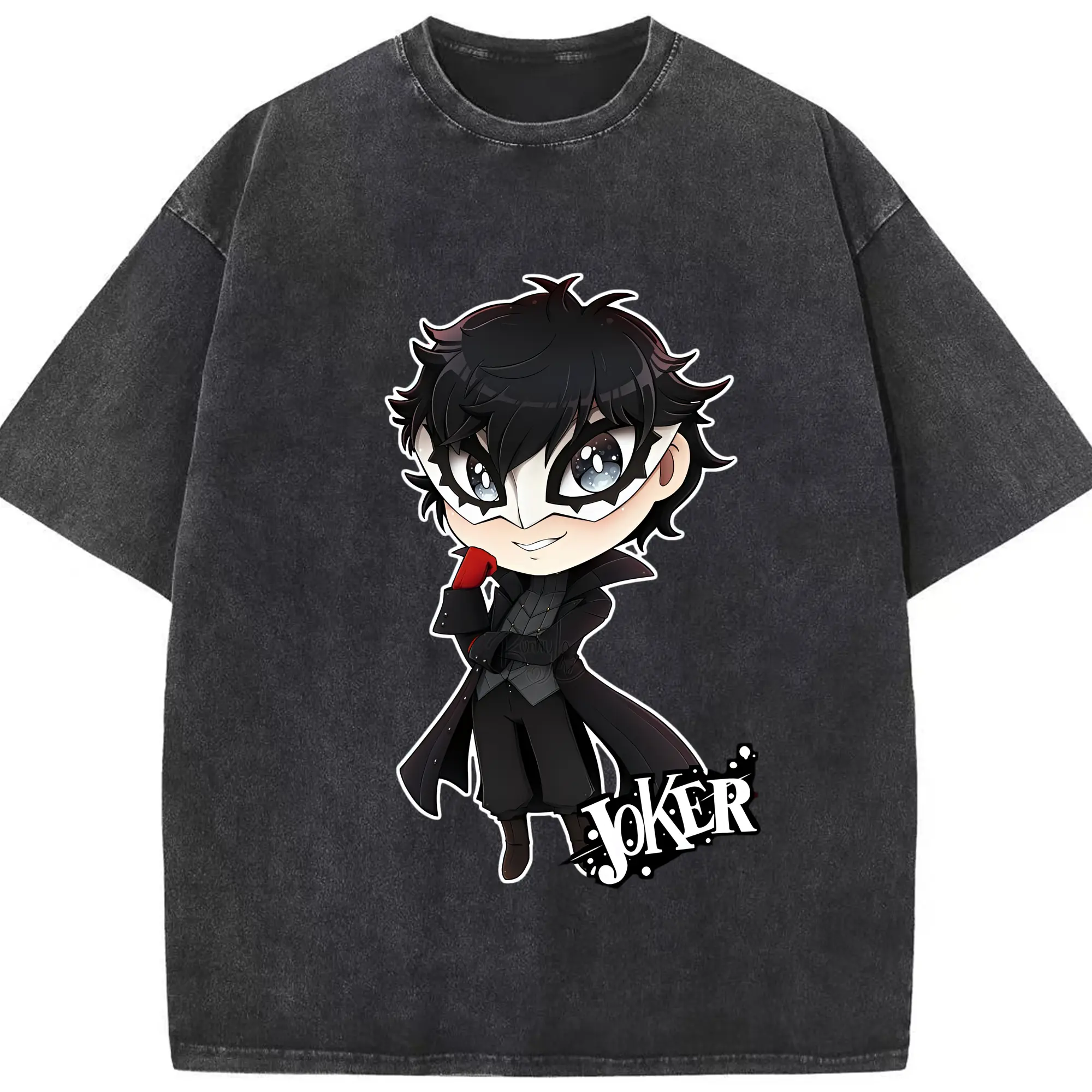 ペルソナ グッズ,主人公 - 綿100％ ヴィンテージ風 半袖Tシャツ ・ フロントプリント ・ 柔らか肌触り ・ 通気性 快適 ・ スポーツ カジュアル 外出用