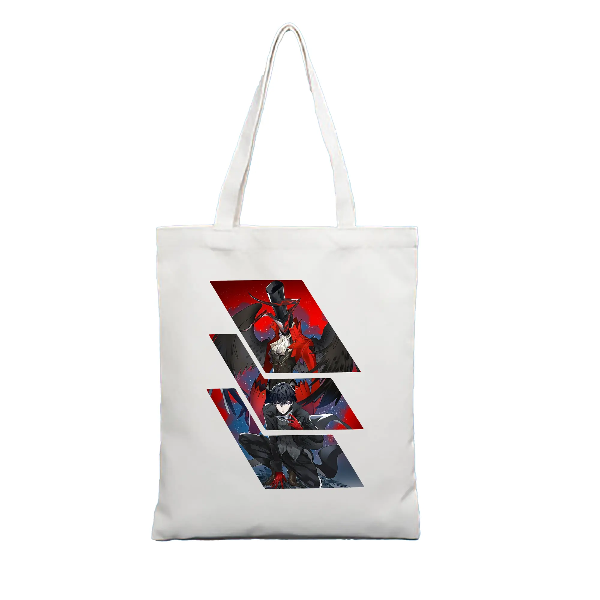 ペルソナ グッズ,主人公 - 縦型キャンバス手提げバッグ（トートバッグ） ・ キャンバス素材 ・ ショッピング用 ・ 軽量 丈夫 お手入れ簡単