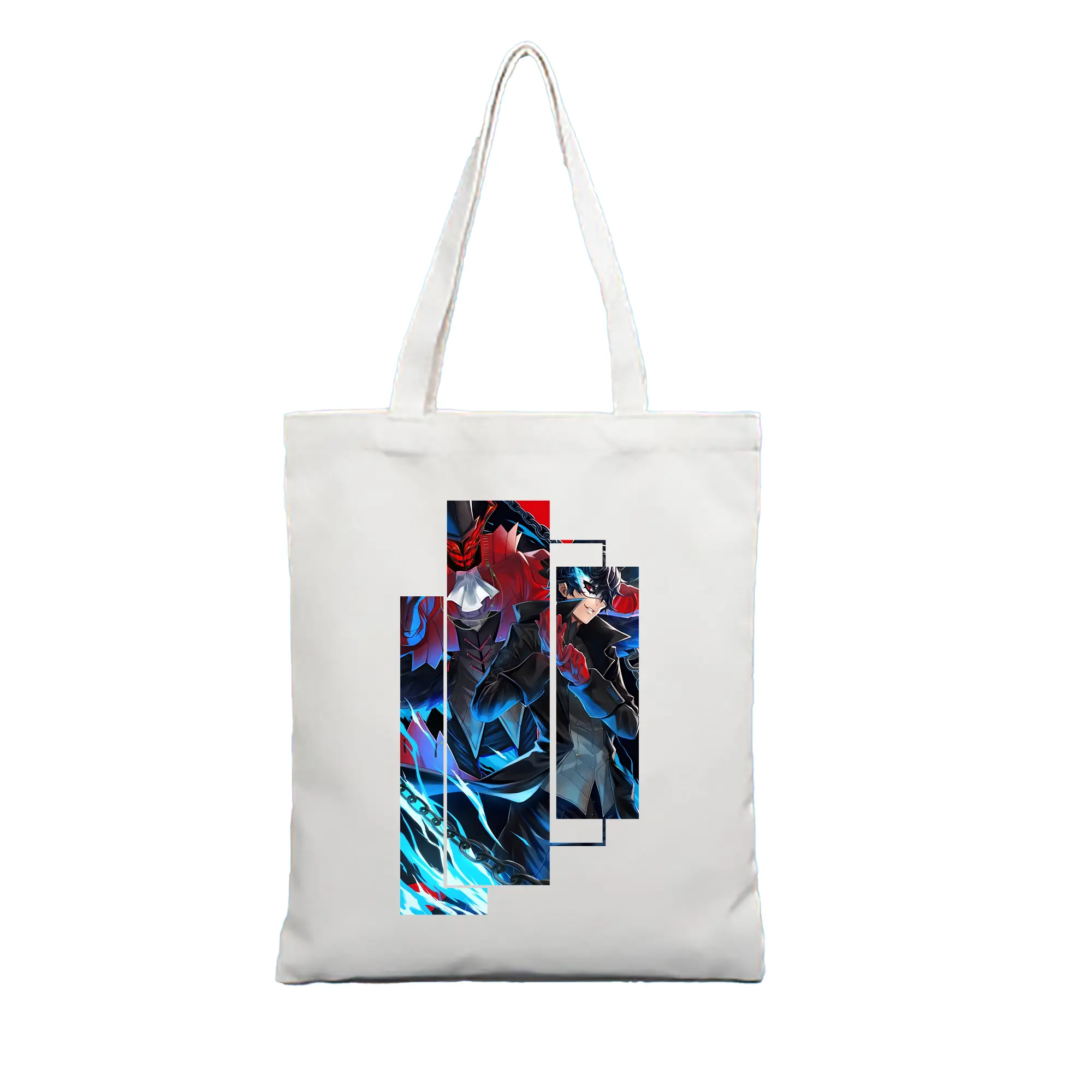 ペルソナ グッズ,主人公 - 縦型キャンバス手提げバッグ（トートバッグ） ・ キャンバス素材 ・ ショッピング用 ・ 軽量 丈夫 お手入れ簡単