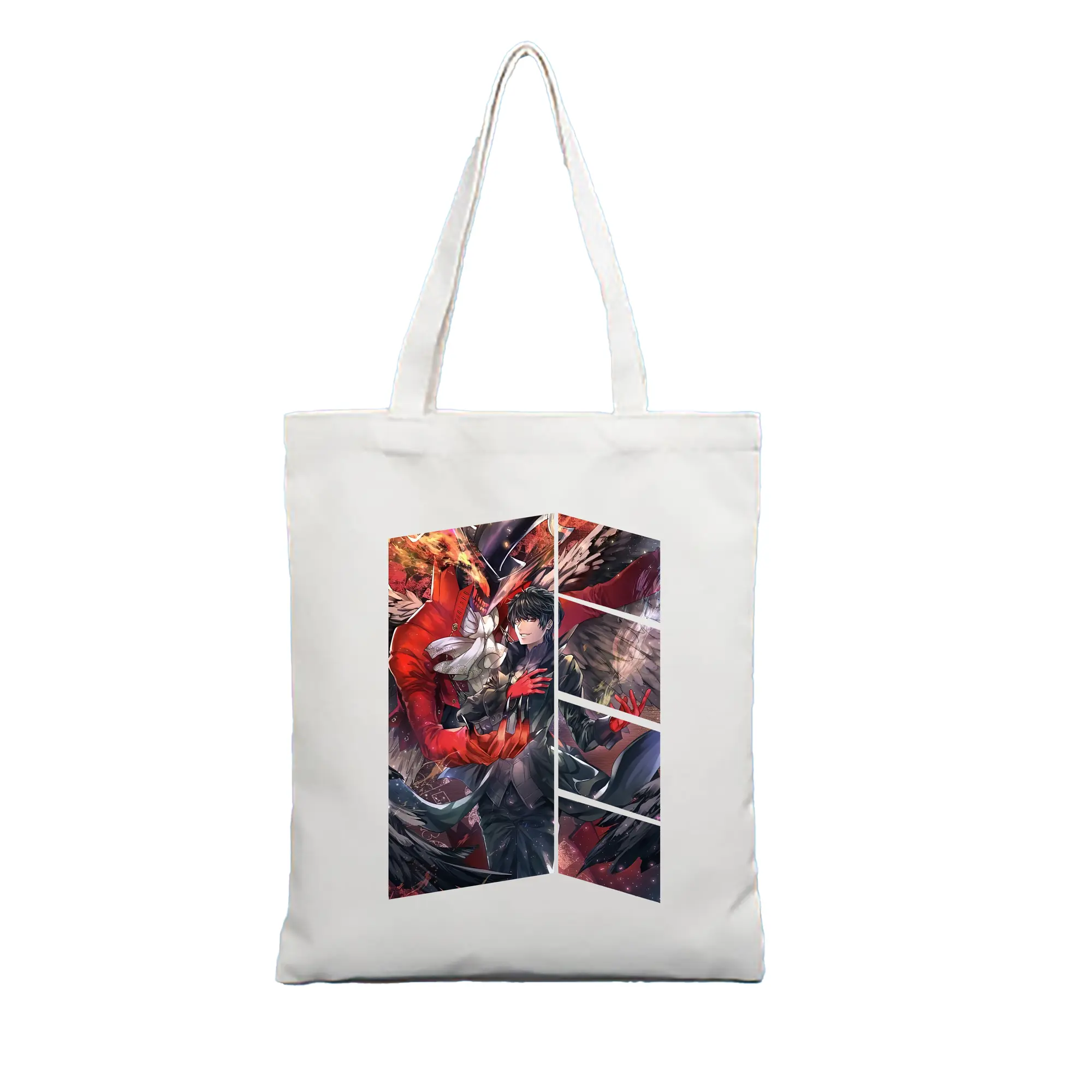 ペルソナ グッズ,主人公 - 縦型キャンバス手提げバッグ（トートバッグ） ・ キャンバス素材 ・ ショッピング用 ・ 軽量 丈夫 お手入れ簡単