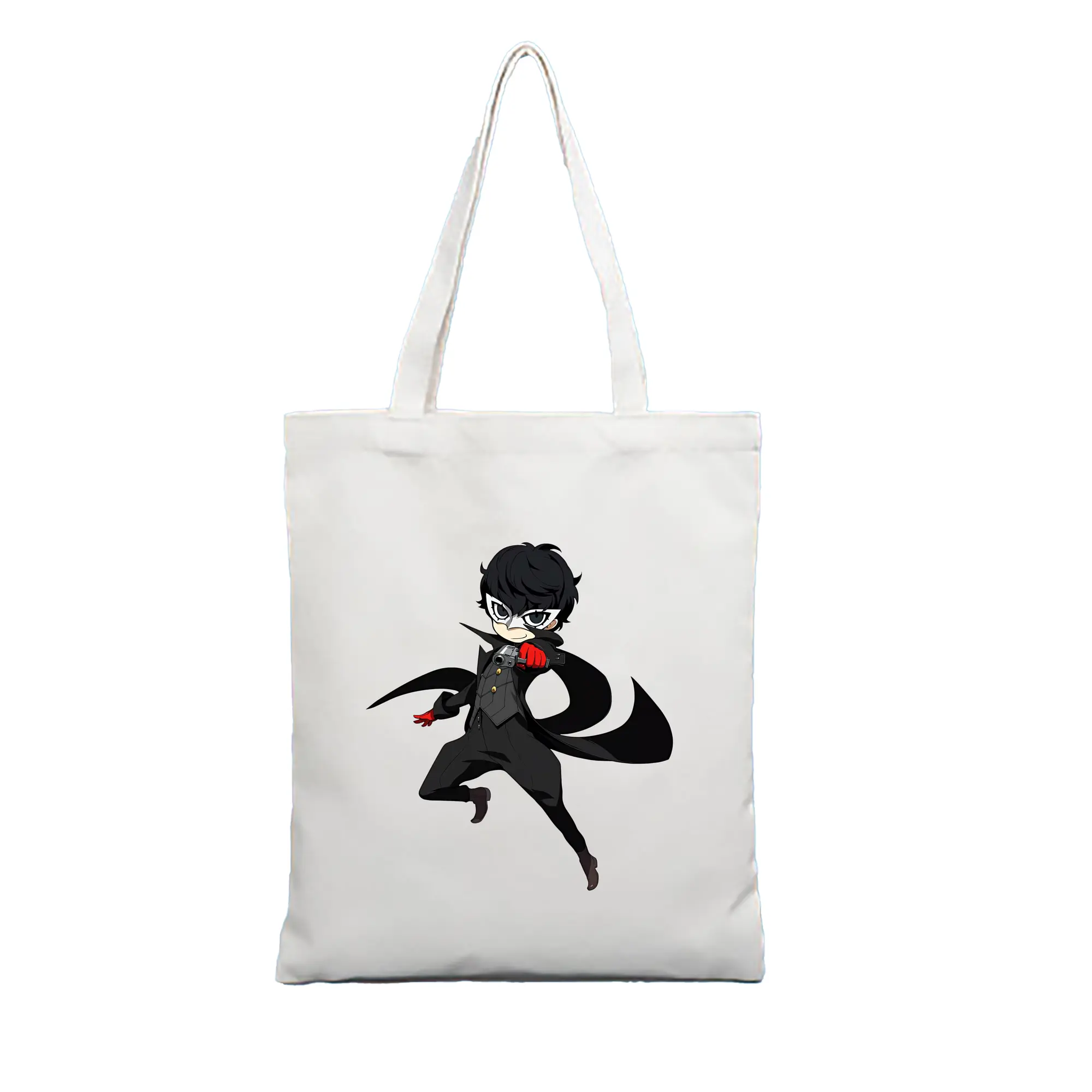 ペルソナ グッズ,主人公 - 縦型キャンバス手提げバッグ（トートバッグ） ・ キャンバス素材 ・ ショッピング用 ・ 軽量 丈夫 お手入れ簡単