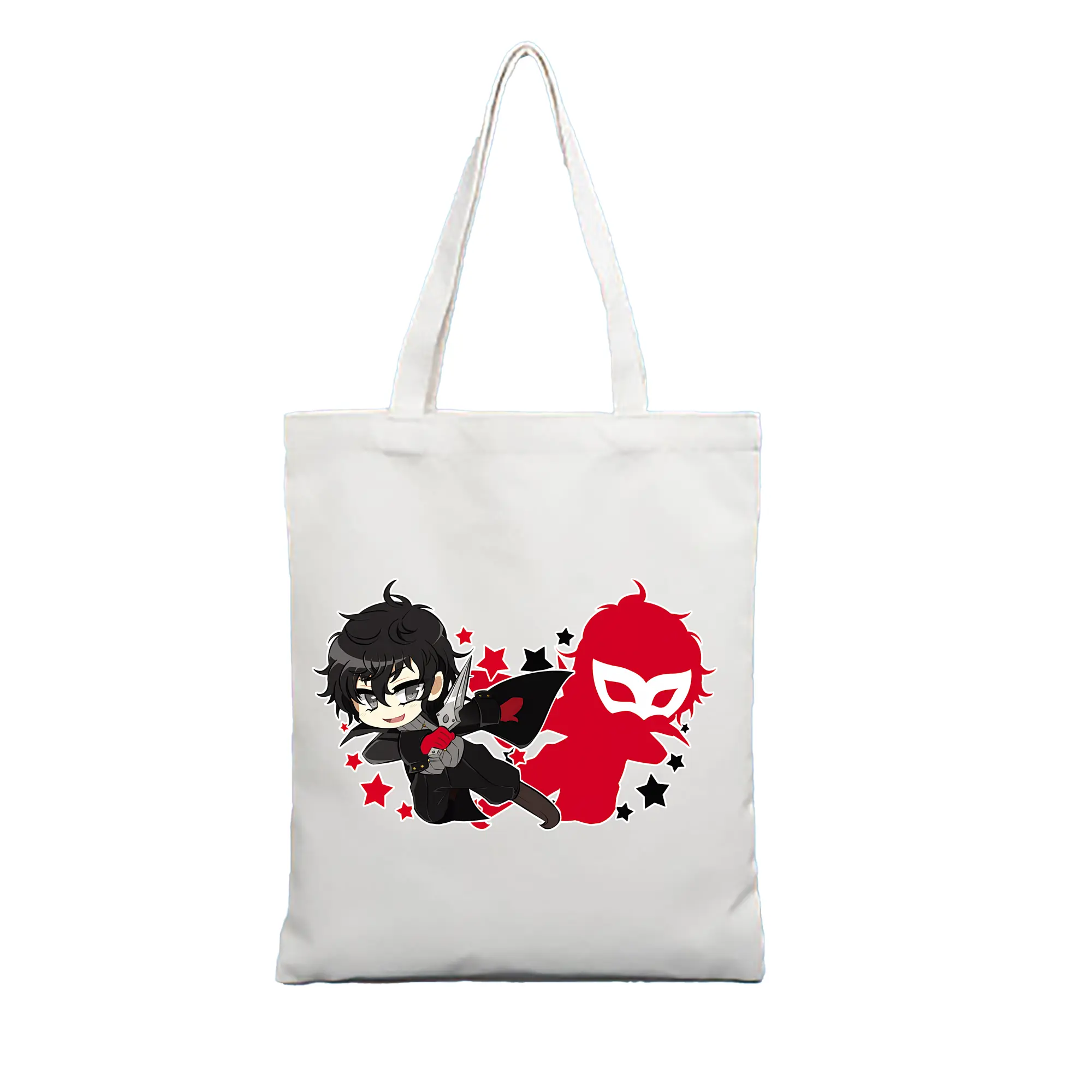 ペルソナ グッズ,主人公 - 縦型キャンバス手提げバッグ（トートバッグ） ・ キャンバス素材 ・ ショッピング用 ・ 軽量 丈夫 お手入れ簡単