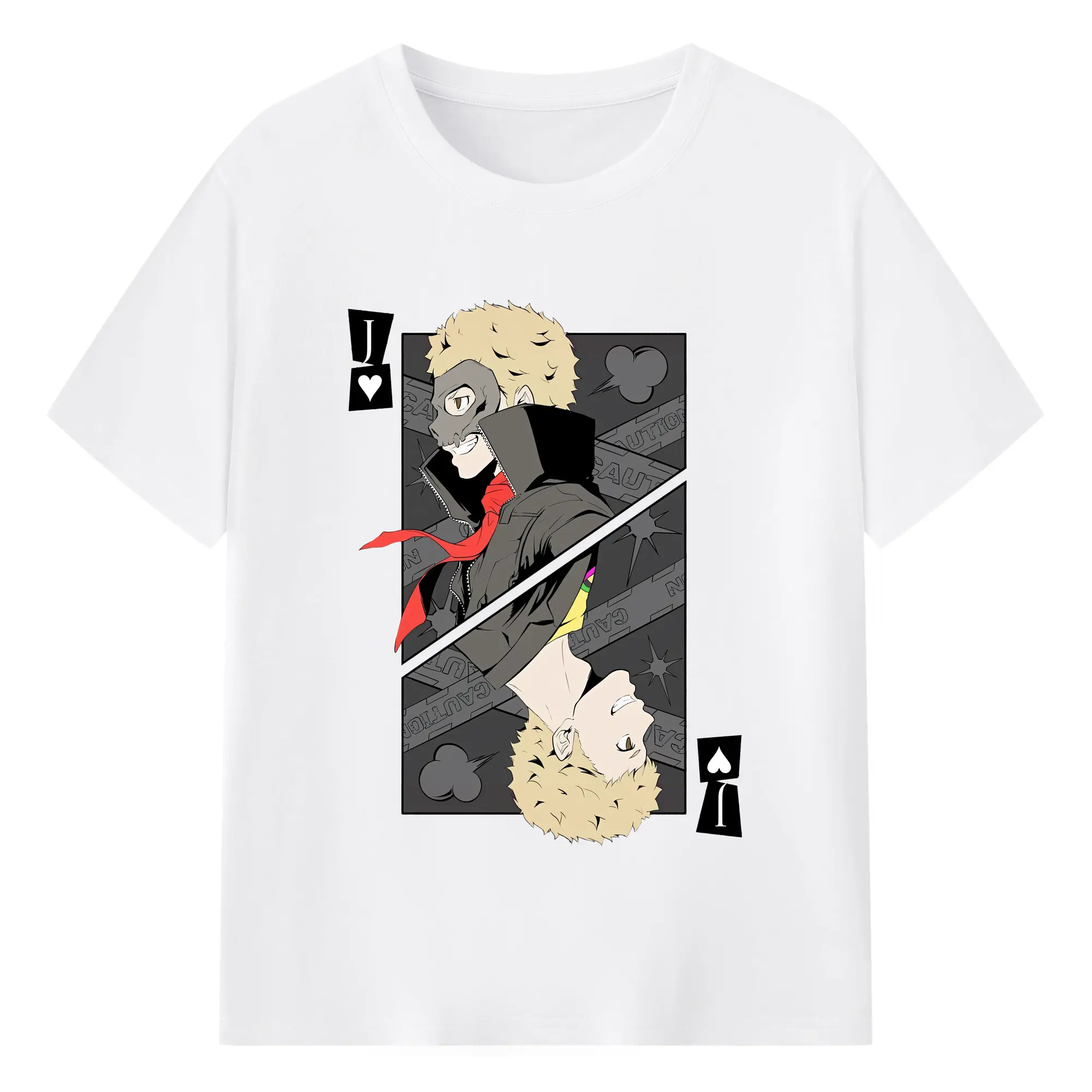 ペルソナ グッズ,坂本竜司 - 綿100％ 半袖Tシャツ ・ フロントプリント ・ 快適 通気性 ・ 日常使い 散歩 スポーツ用