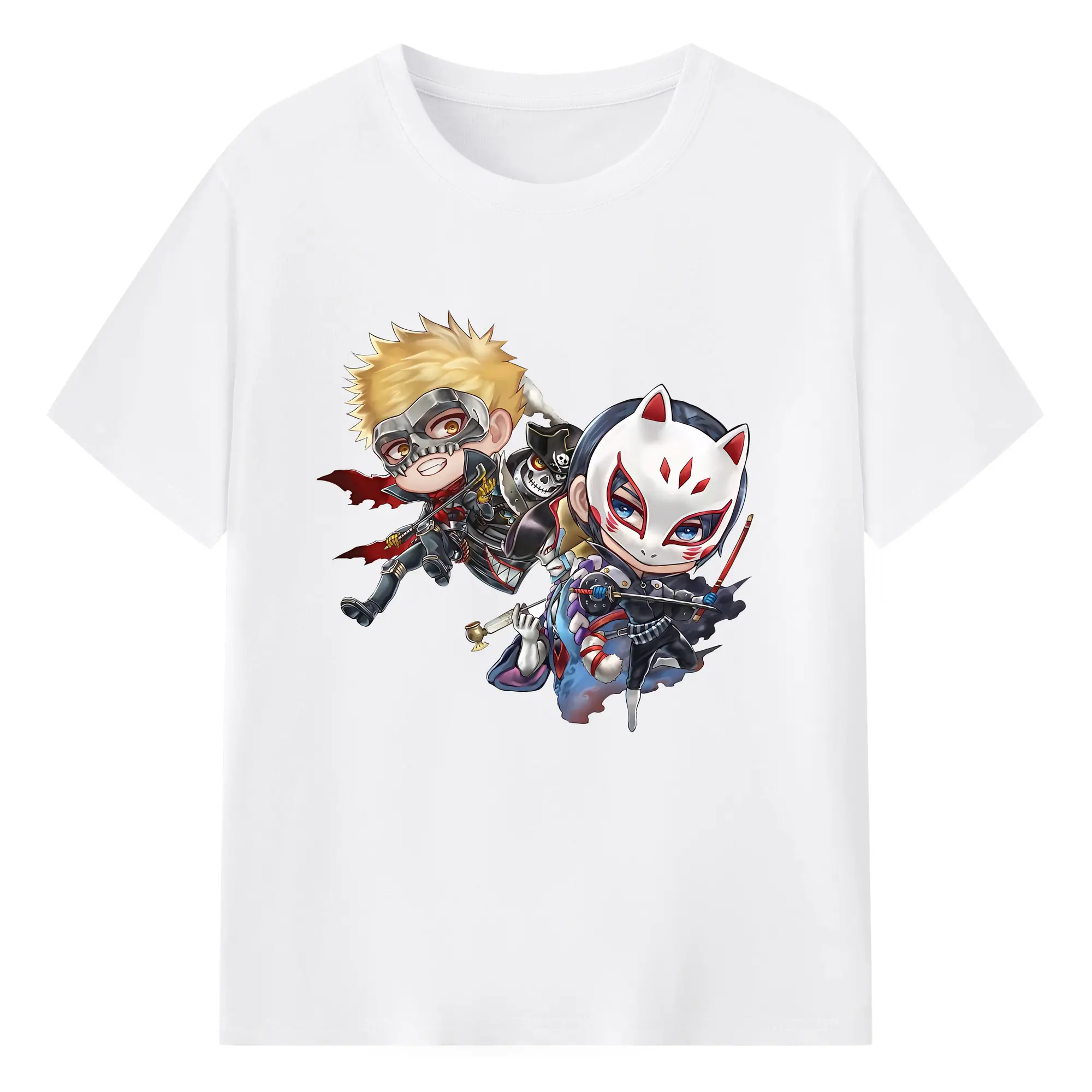 ペルソナ グッズ,坂本竜司 - 綿100％ 半袖Tシャツ ・ フロントプリント ・ 快適 通気性 ・ 日常使い 散歩 スポーツ用