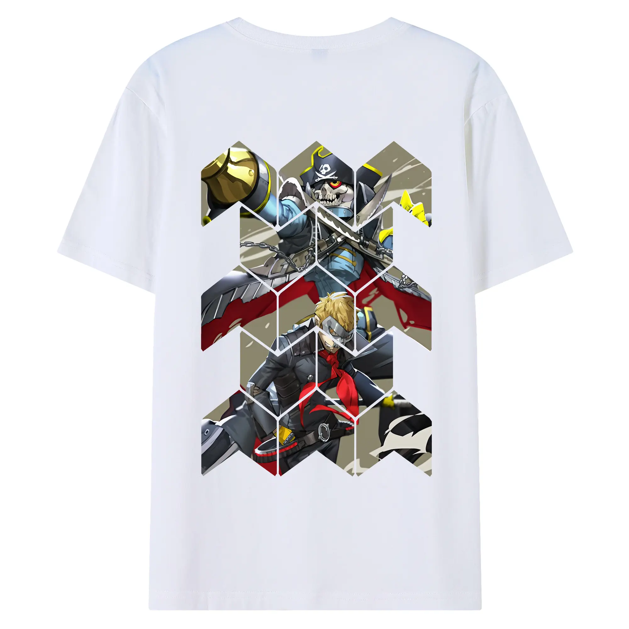 ペルソナ グッズ,坂本竜司 - 綿100％ 半袖Tシャツ ・ バックプリント ・ 快適 通気性 ・ 日常使い 散歩 スポーツ用