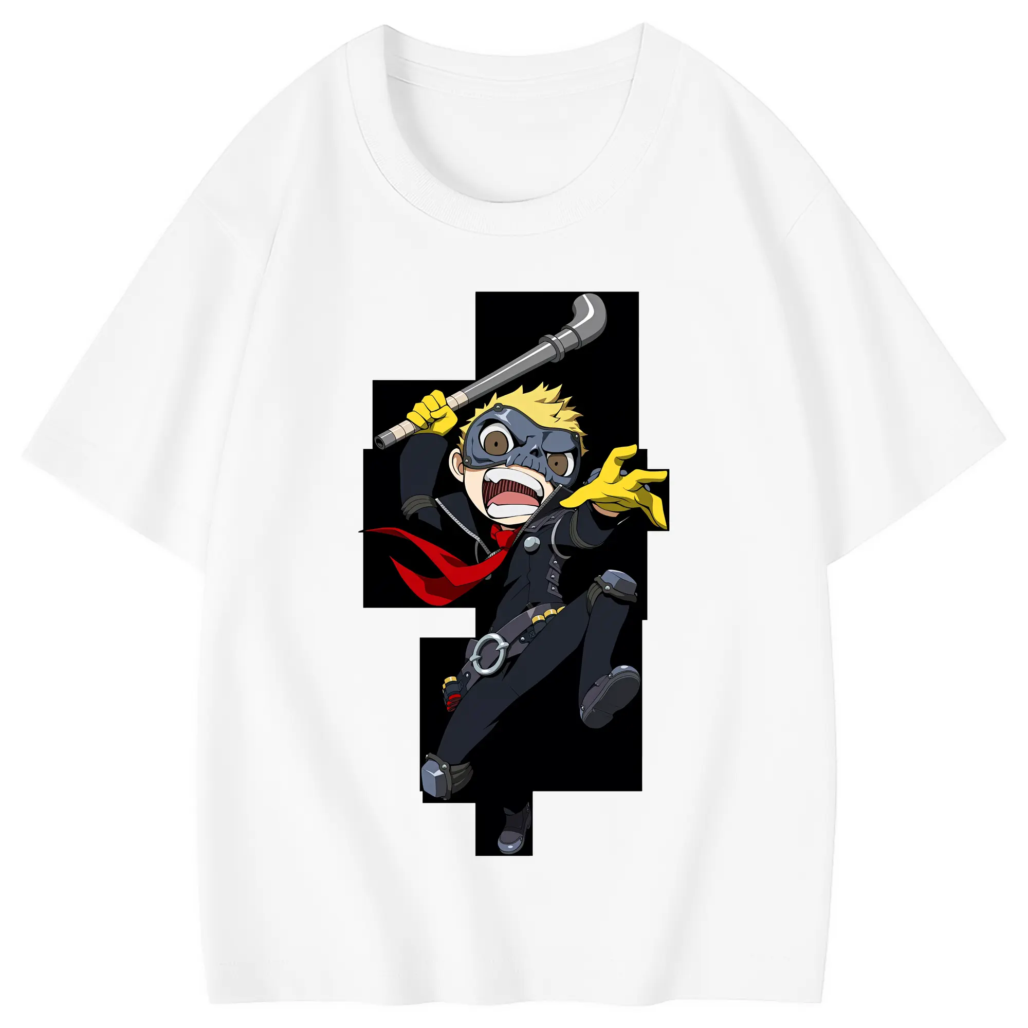 ペルソナ グッズ,坂本竜司 - 綿100％ キッズTシャツ ・ フロントプリント ・ 快適 通気性 ・ スポーツ カジュアル 散歩用