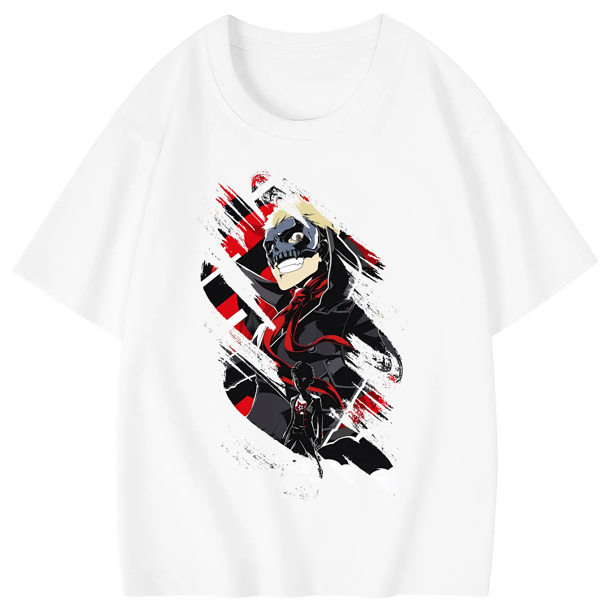 ペルソナ グッズ,坂本竜司 - 綿100％ キッズTシャツ ・ フロントプリント ・ 快適 通気性 ・ スポーツ カジュアル 散歩用