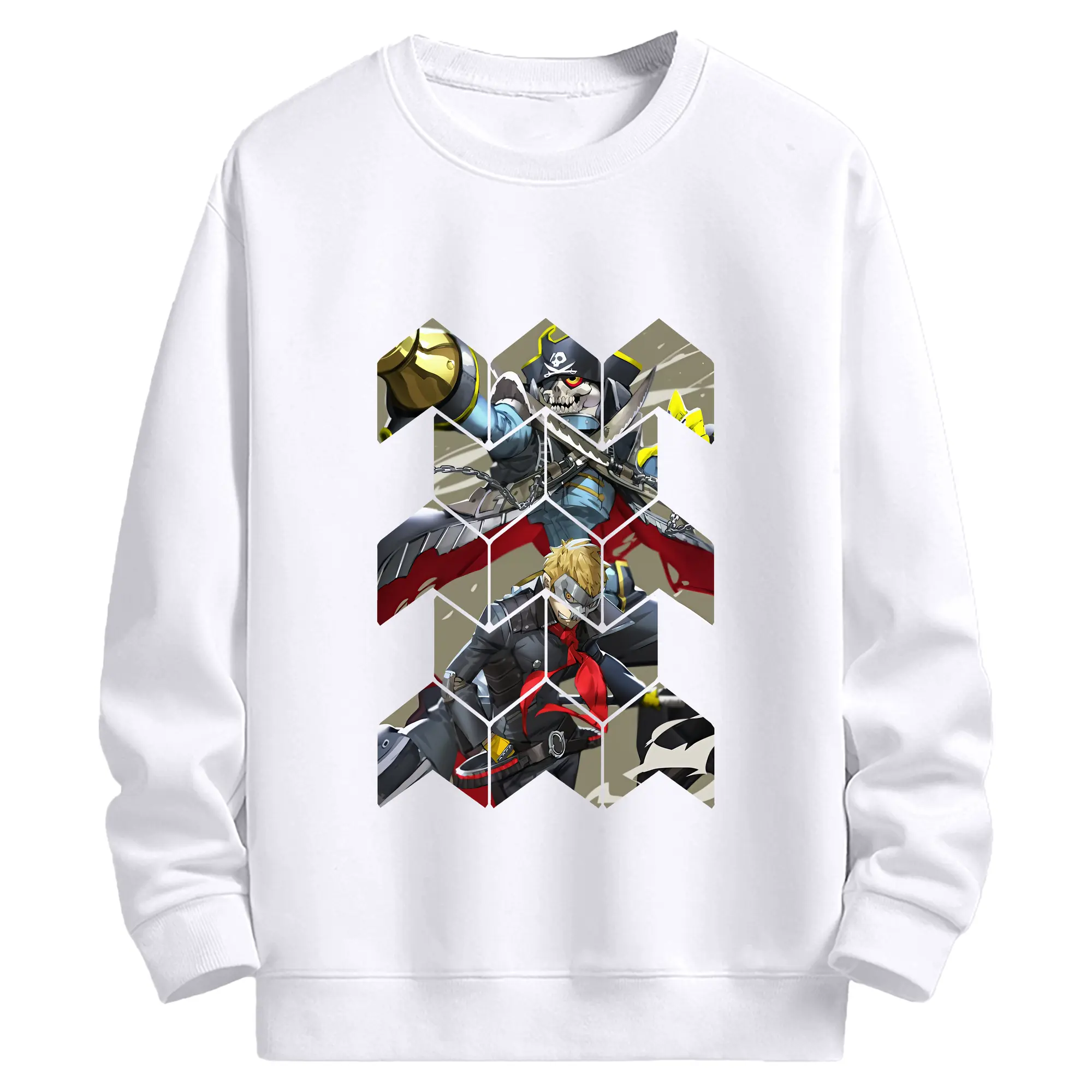 ペルソナ グッズ,坂本竜司 - 高品質 クルーネック スウェット ・ コットン59％ ポリエステル41％ ・ ユニセックス 長袖 トレーナー ・ カジュアル デイリー スポーツ 散歩用