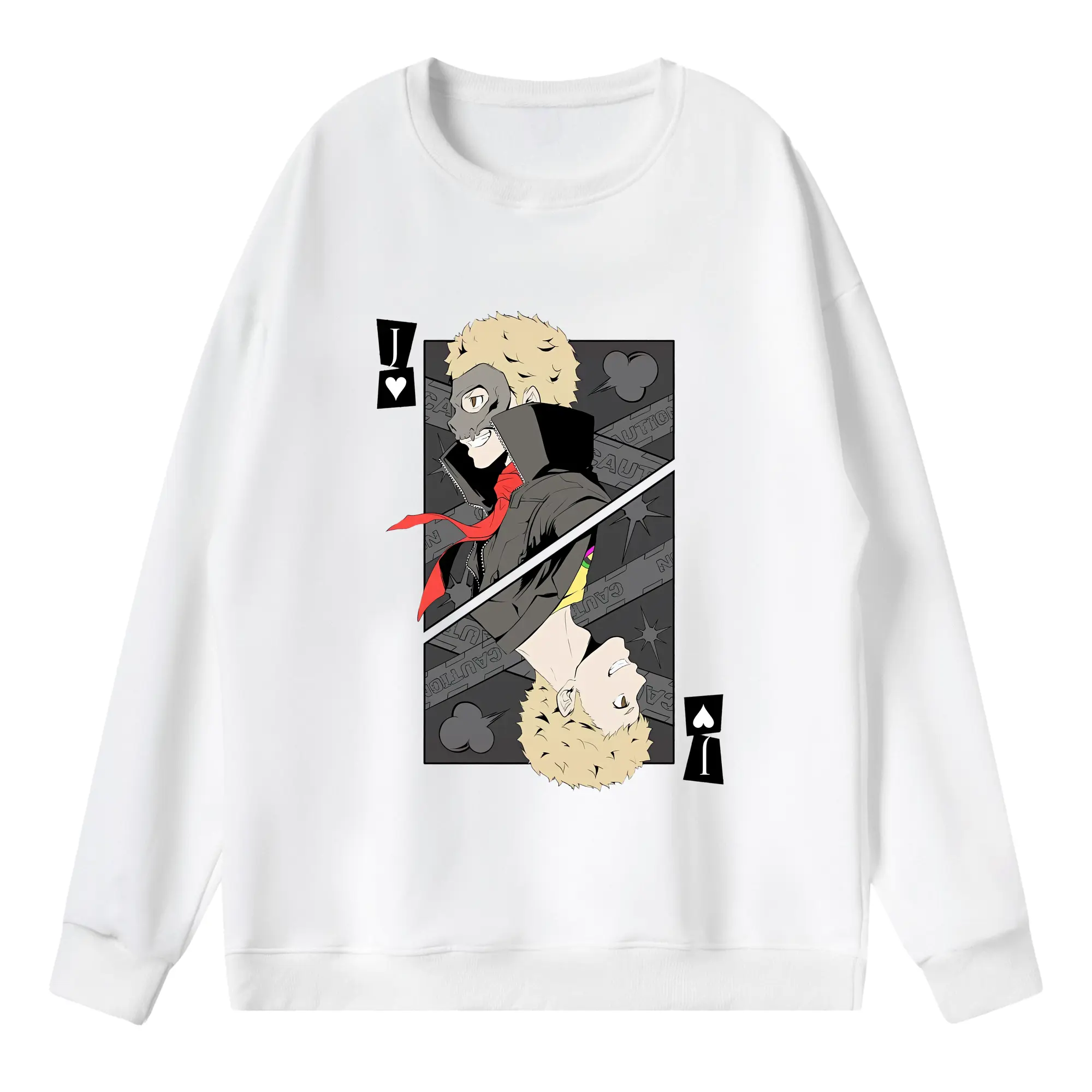 ペルソナ グッズ,坂本竜司 - 薄手 クルーネック スウェット 裏毛260g · ポリエステル 春秋向け カジュアル 男女兼用 · トレーナー デイリー スポーツ 散歩に最適