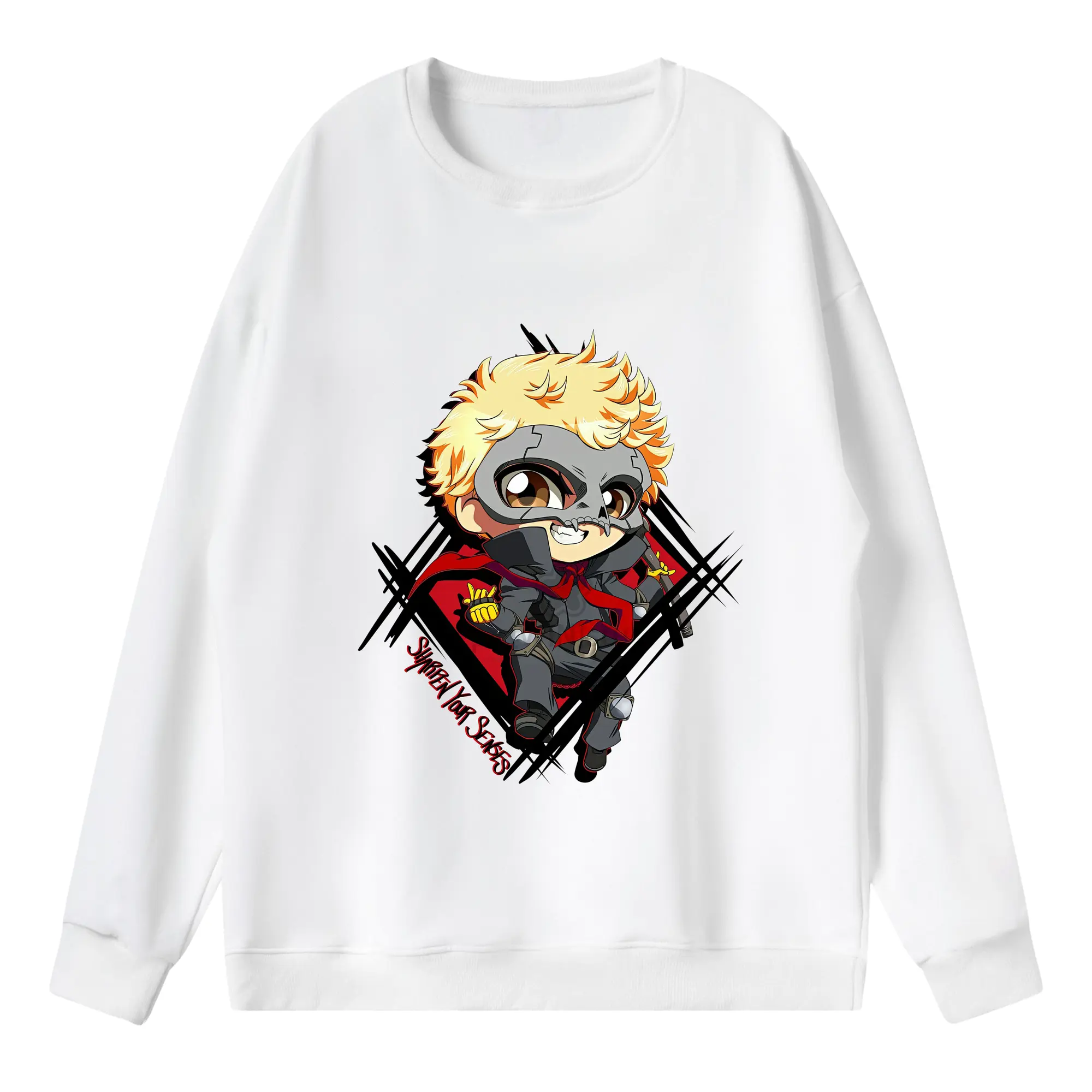 ペルソナ グッズ,坂本竜司 - 薄手 クルーネック スウェット 裏毛260g · ポリエステル 春秋向け カジュアル 男女兼用 · トレーナー デイリー スポーツ 散歩に最適