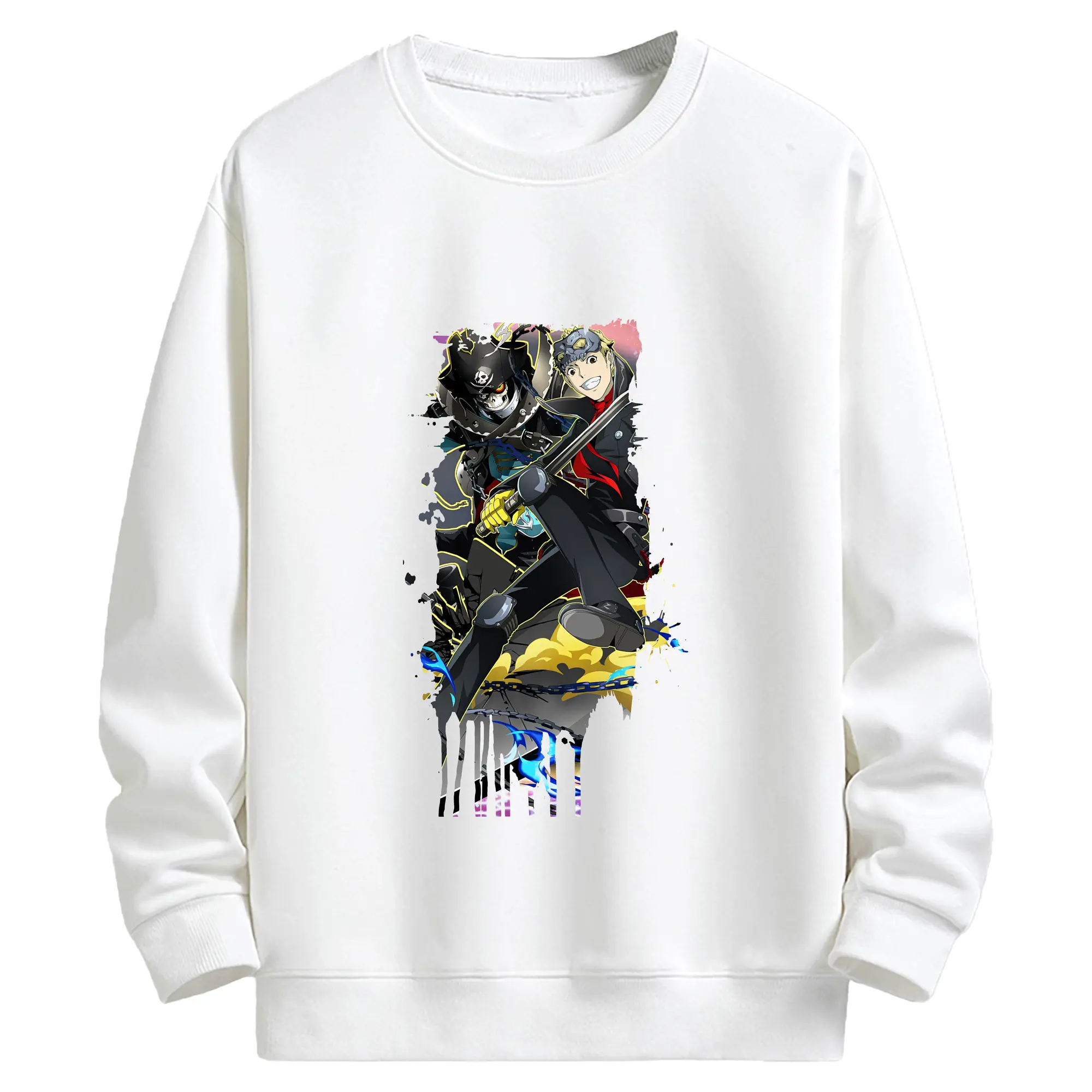 ペルソナ グッズ,坂本竜司 - キッズ クルーネックスウェットシャツ ・ フロントプリント ・ 綿80％ ポリエステル20％ ・ 快適 通学 スポーツ 日常使い お散歩用