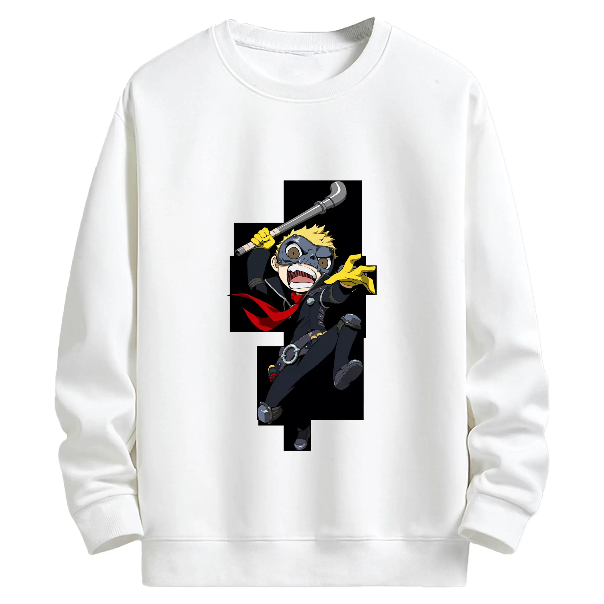 ペルソナ グッズ,坂本竜司 - キッズ クルーネックスウェットシャツ ・ フロントプリント ・ 綿80％ ポリエステル20％ ・ 快適 通学 スポーツ 日常使い お散歩用