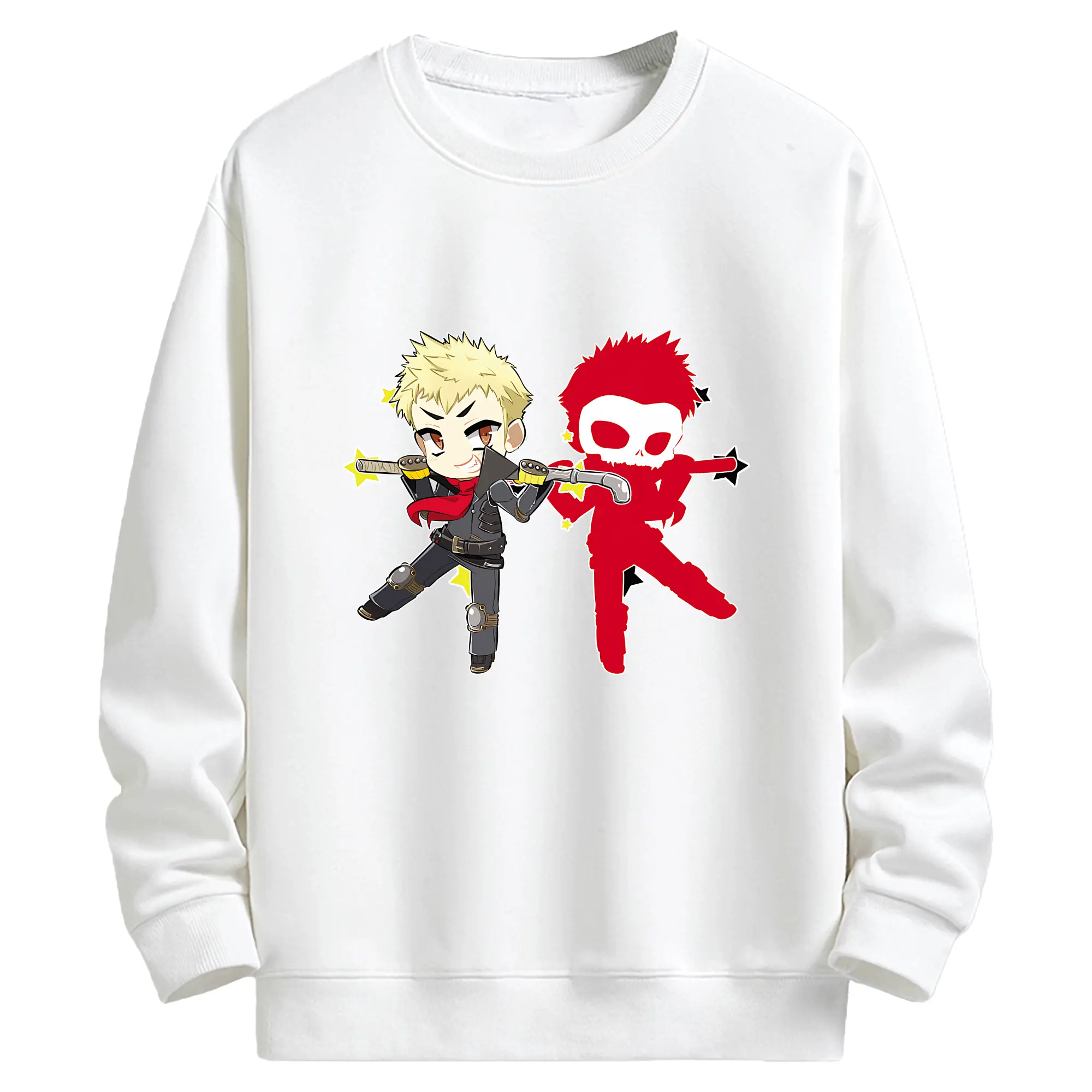 ペルソナ グッズ,坂本竜司 - キッズ クルーネックスウェットシャツ ・ フロントプリント ・ 綿80％ ポリエステル20％ ・ 快適 通学 スポーツ 日常使い お散歩用