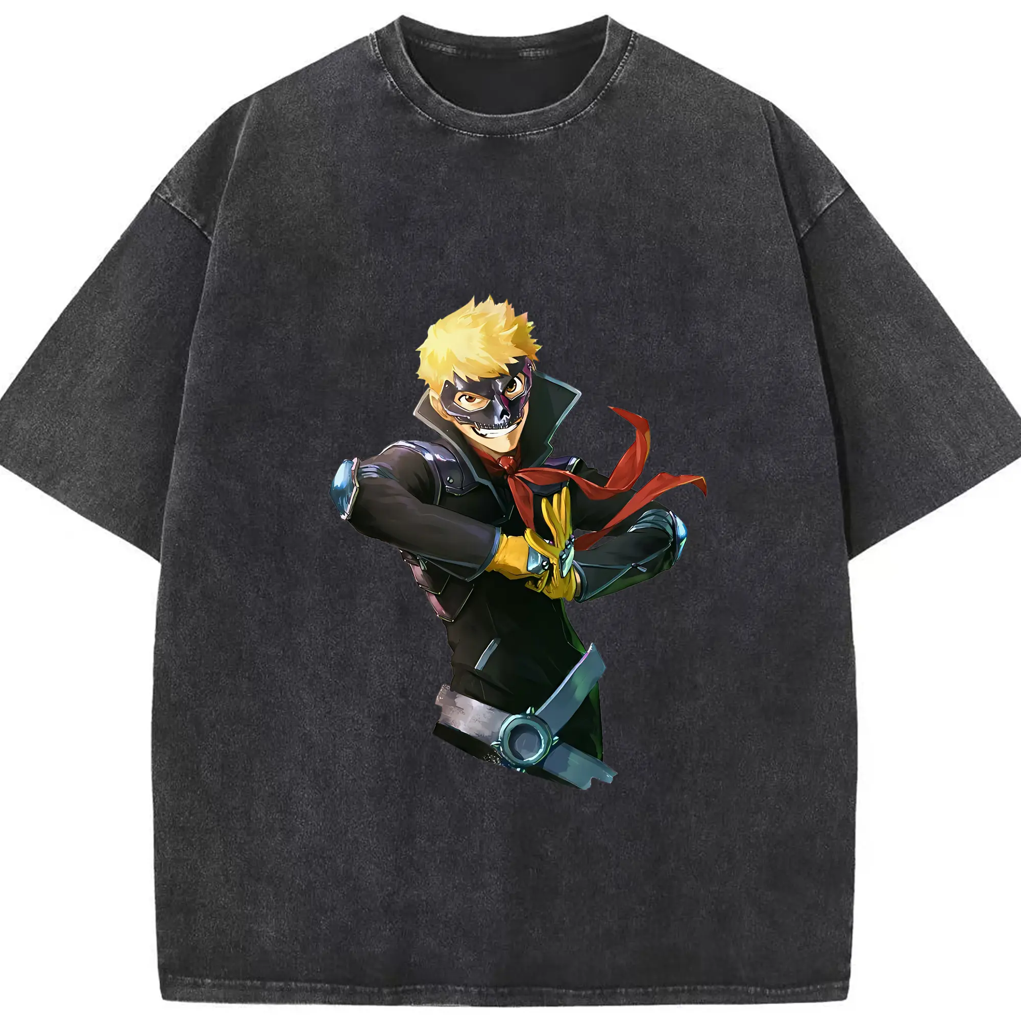 ペルソナ グッズ,坂本竜司 - 綿100％ ヴィンテージ風 半袖Tシャツ ・ フロントプリント ・ 柔らか肌触り ・ 通気性 快適 ・ スポーツ カジュアル 外出用