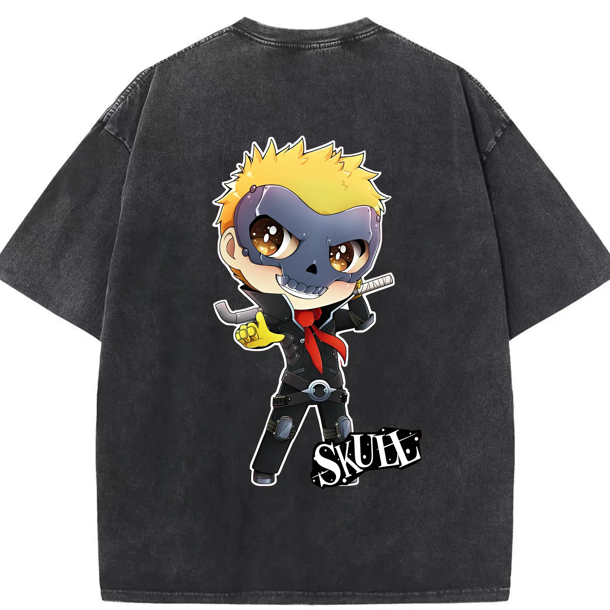 ペルソナ グッズ,坂本竜司 - 綿100％ ヴィンテージ風 半袖Tシャツ ・ 背面プリント ・ 柔らか肌触り ・ 通気性 快適 ・ スポーツ カジュアル 外出用