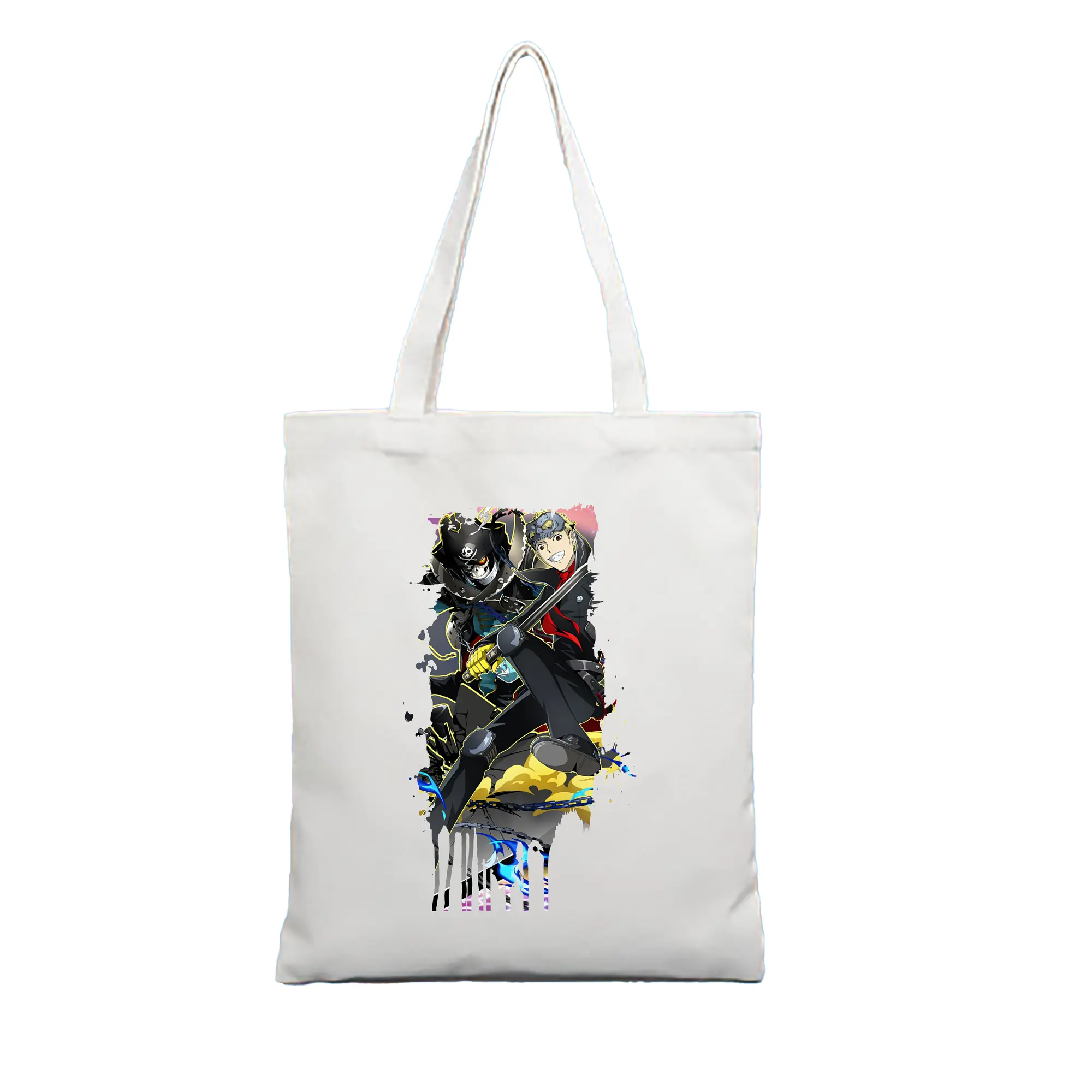 ペルソナ グッズ,坂本竜司 - 縦型キャンバス手提げバッグ（トートバッグ） ・ キャンバス素材 ・ ショッピング用 ・ 軽量 丈夫 お手入れ簡単