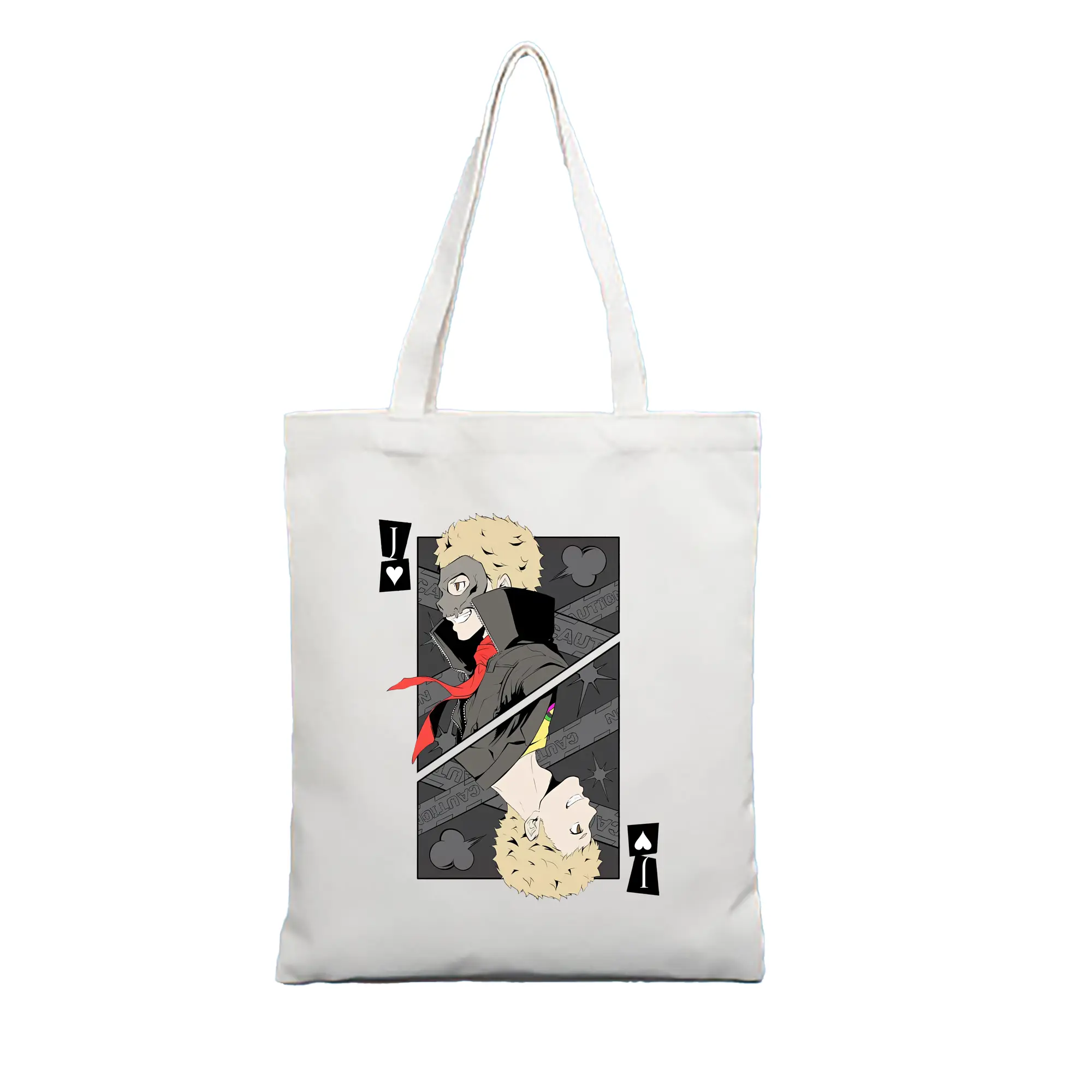 ペルソナ グッズ,坂本竜司 - 縦型キャンバス手提げバッグ（トートバッグ） ・ キャンバス素材 ・ ショッピング用 ・ 軽量 丈夫 お手入れ簡単