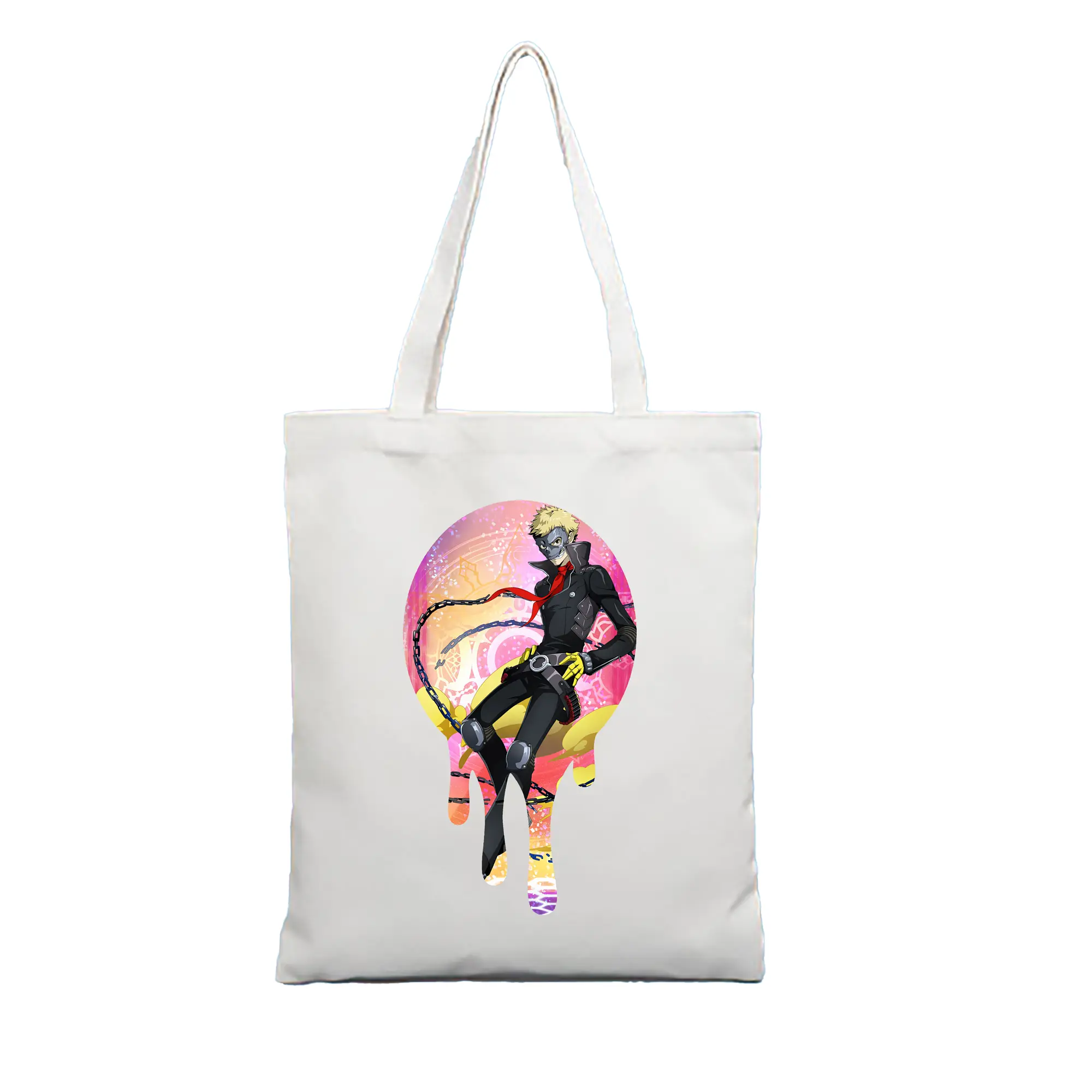 ペルソナ グッズ,坂本竜司 - 縦型キャンバス手提げバッグ（トートバッグ） ・ キャンバス素材 ・ ショッピング用 ・ 軽量 丈夫 お手入れ簡単